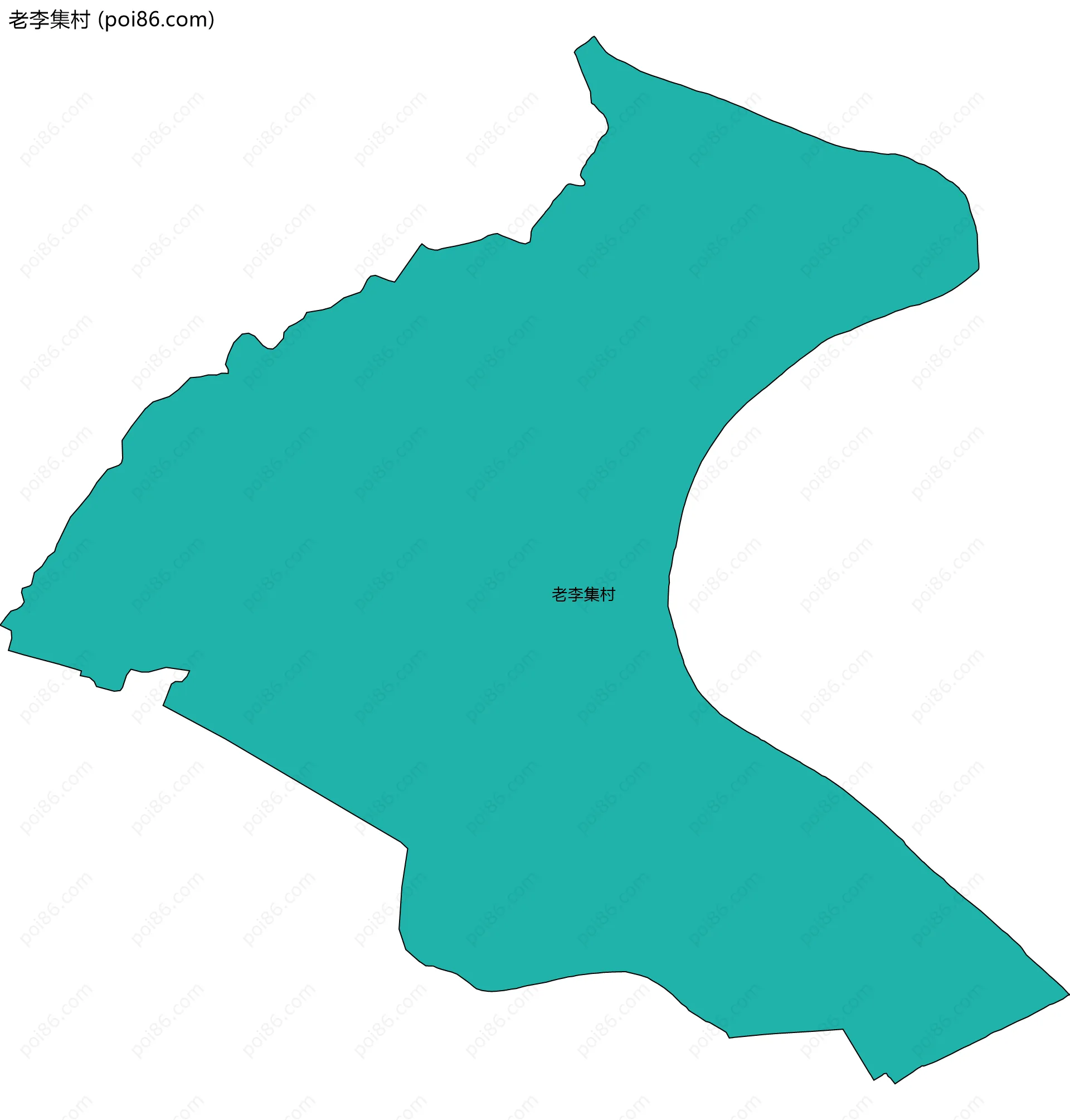 老李集村边界地图