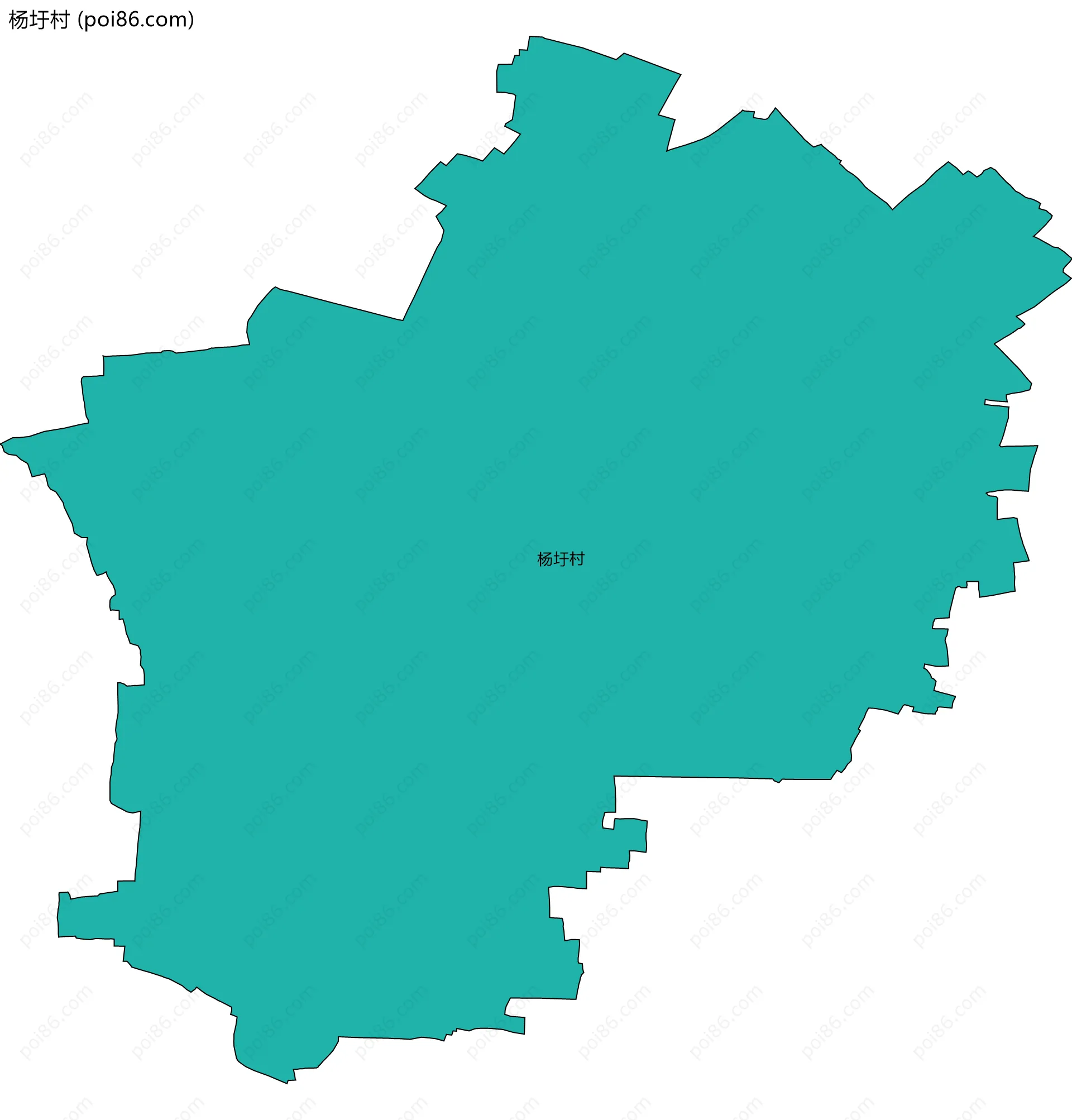 杨圩村边界地图