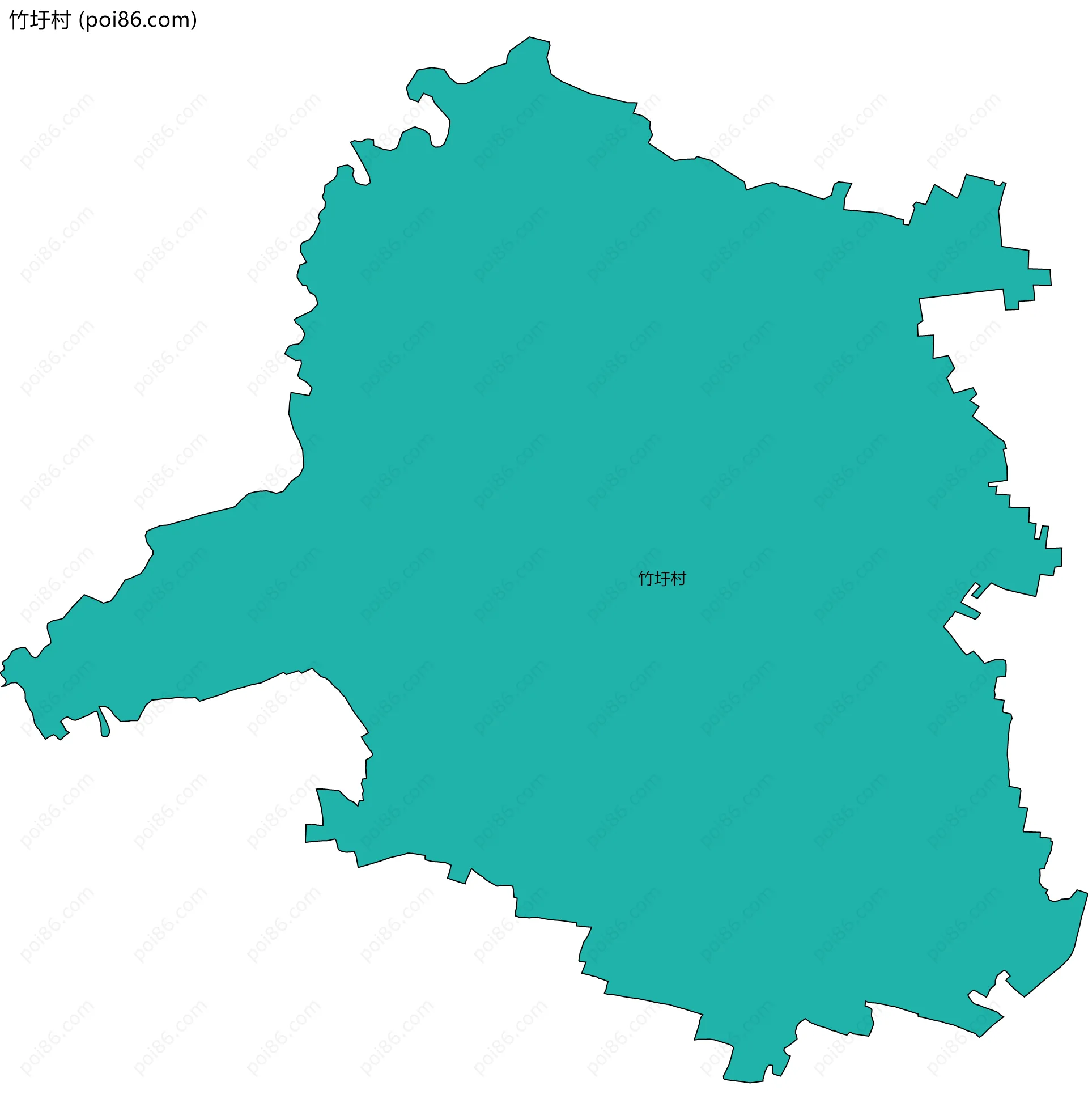 竹圩村边界地图