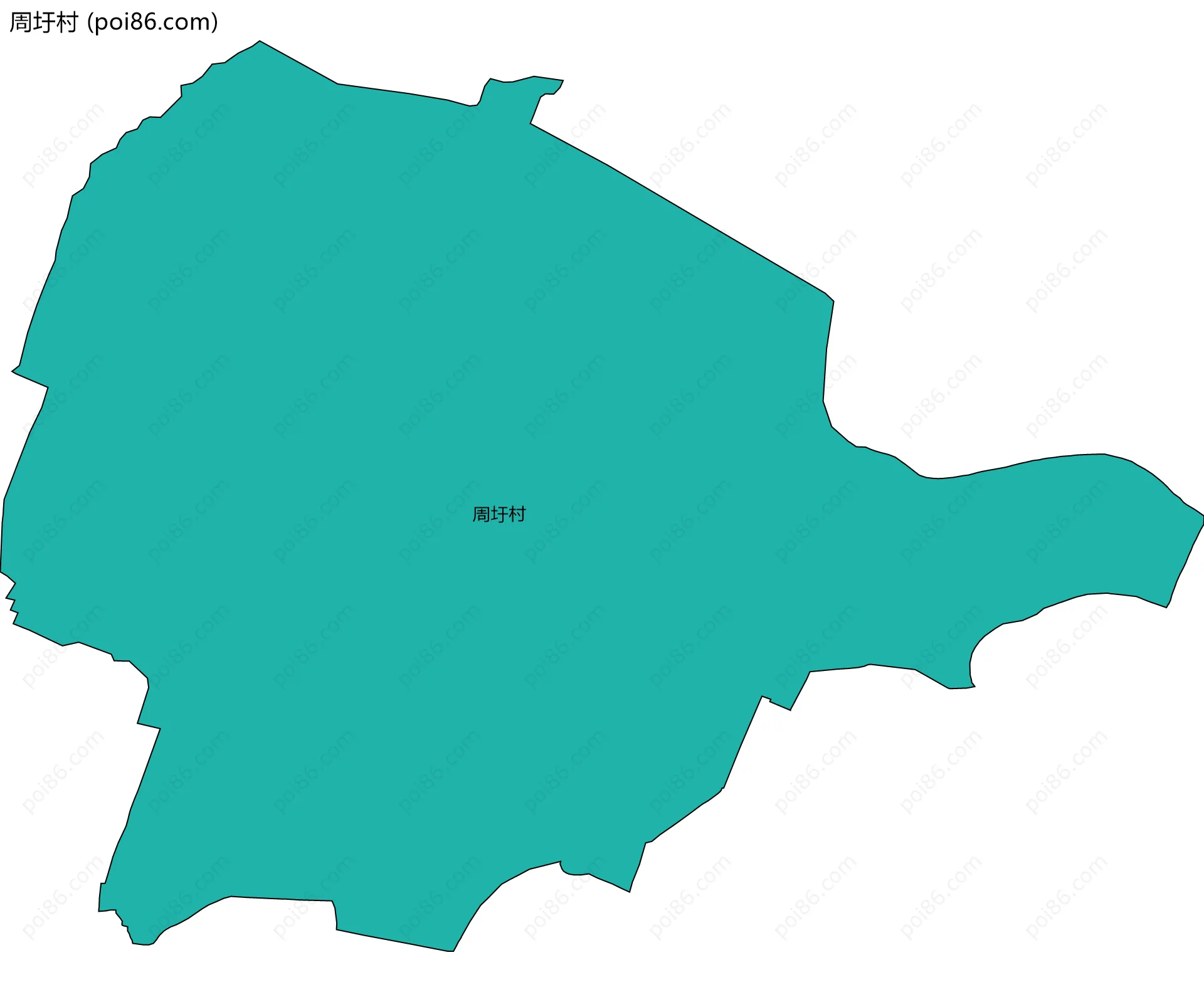 周圩村边界地图