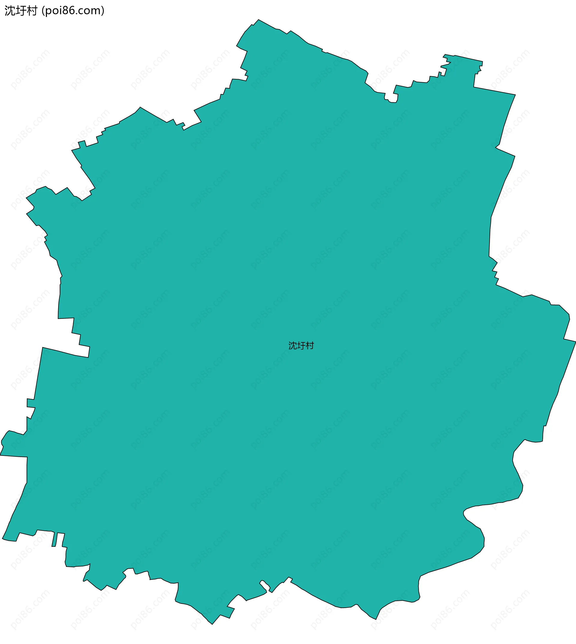 沈圩村边界地图