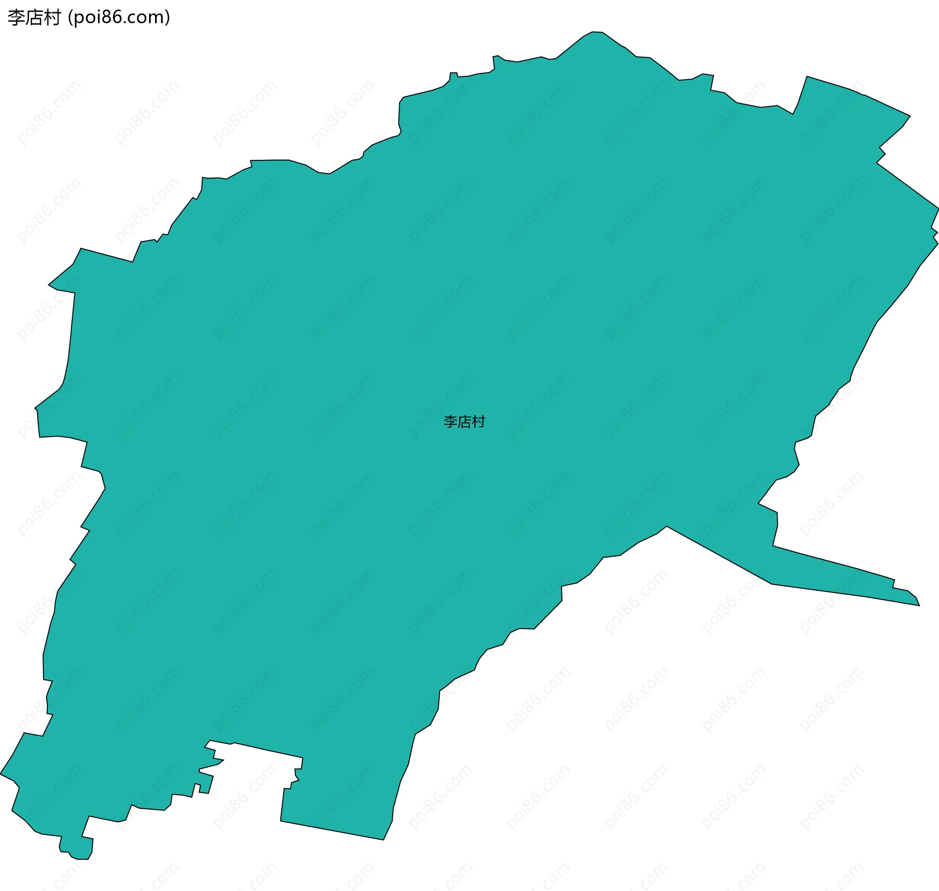 李店村边界地图