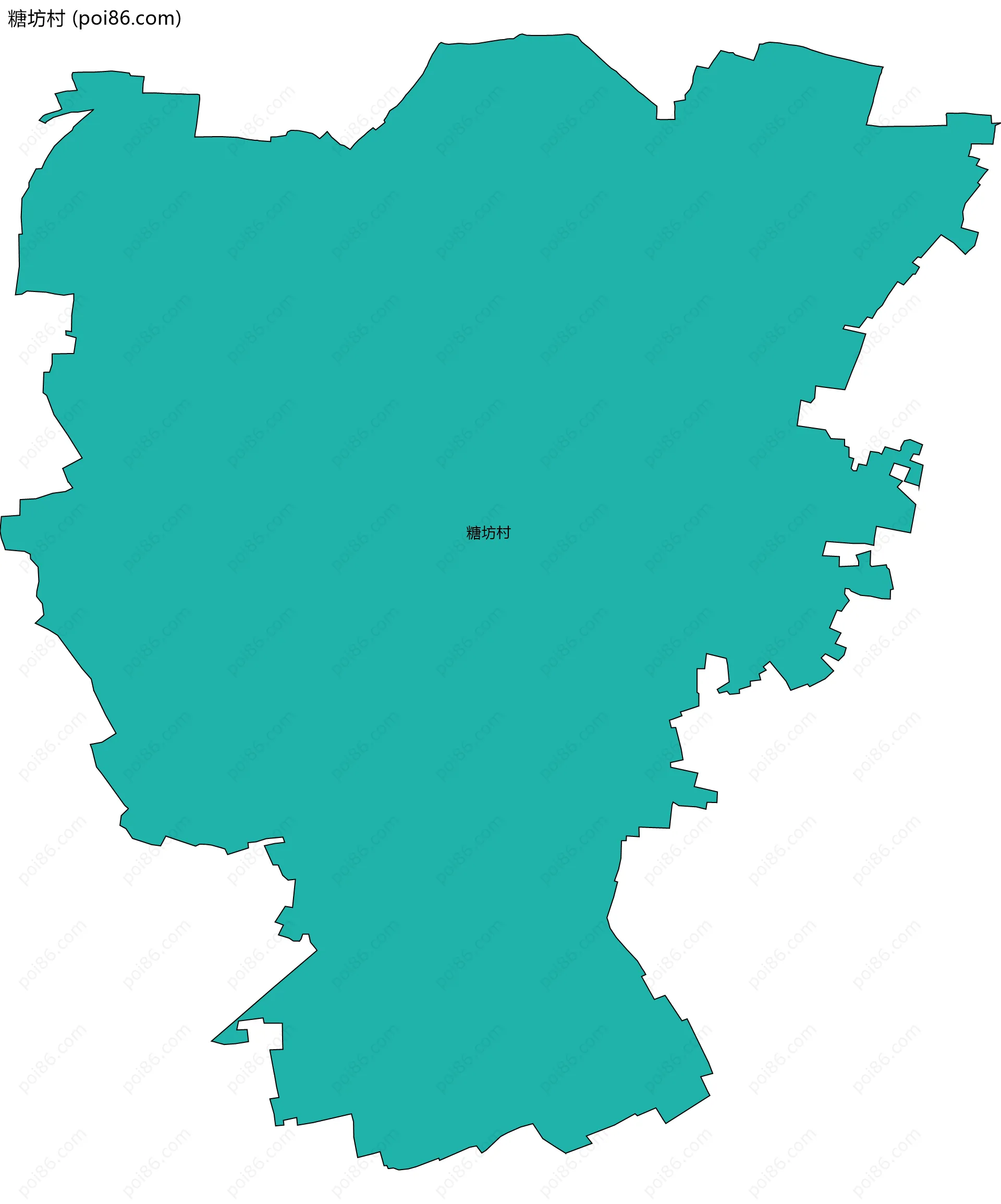 糖坊村边界地图