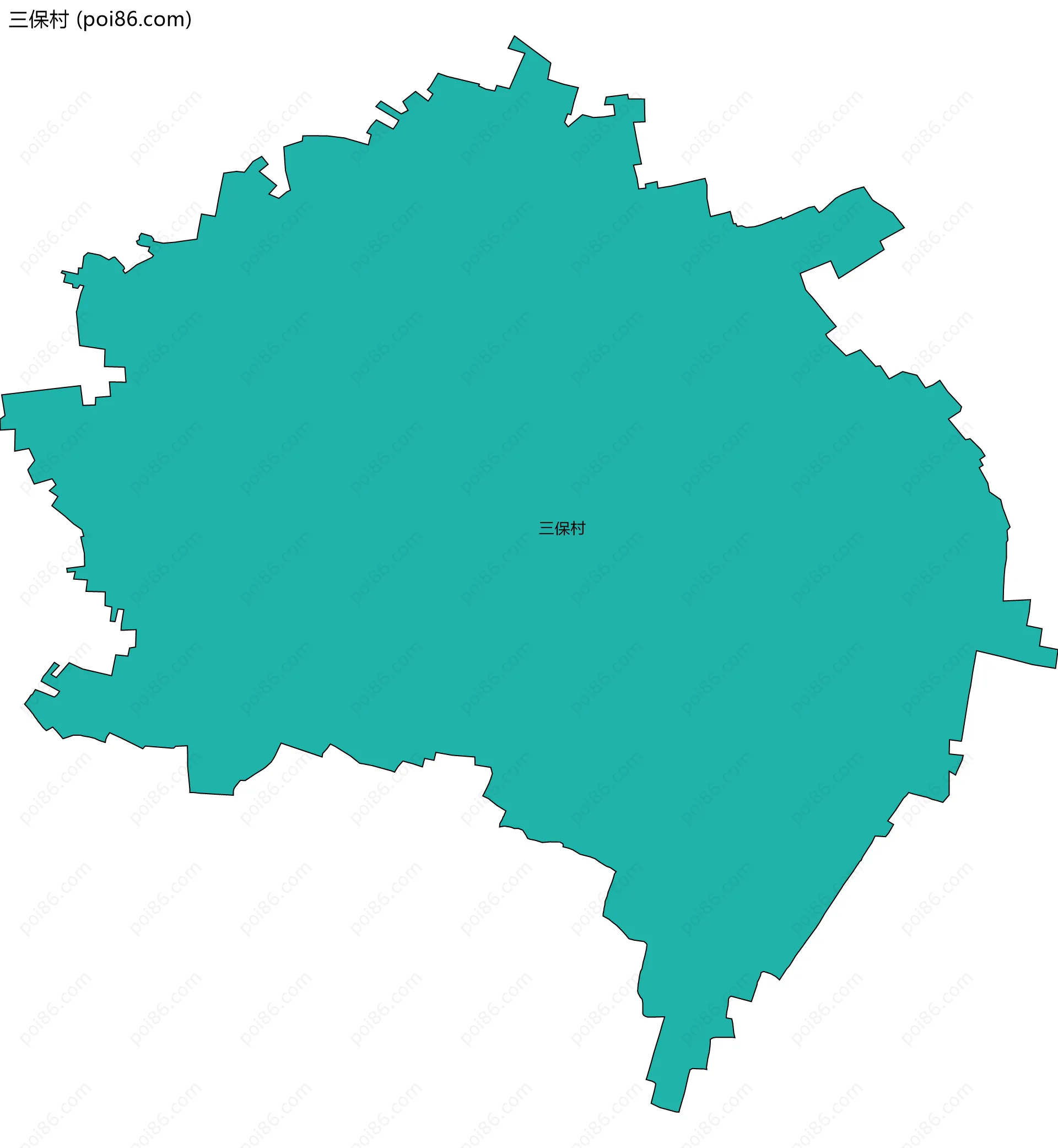 三保村边界地图