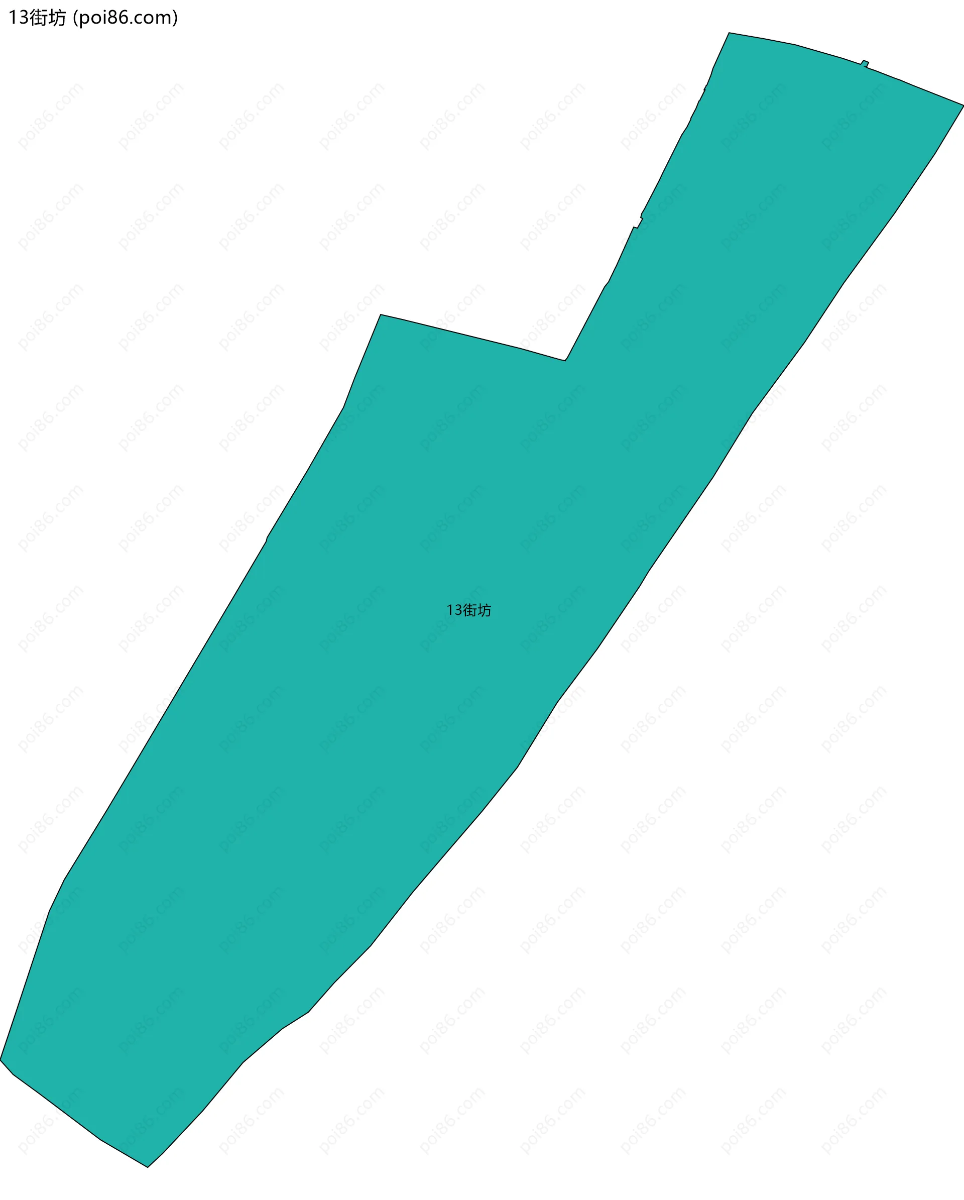 13街坊边界地图