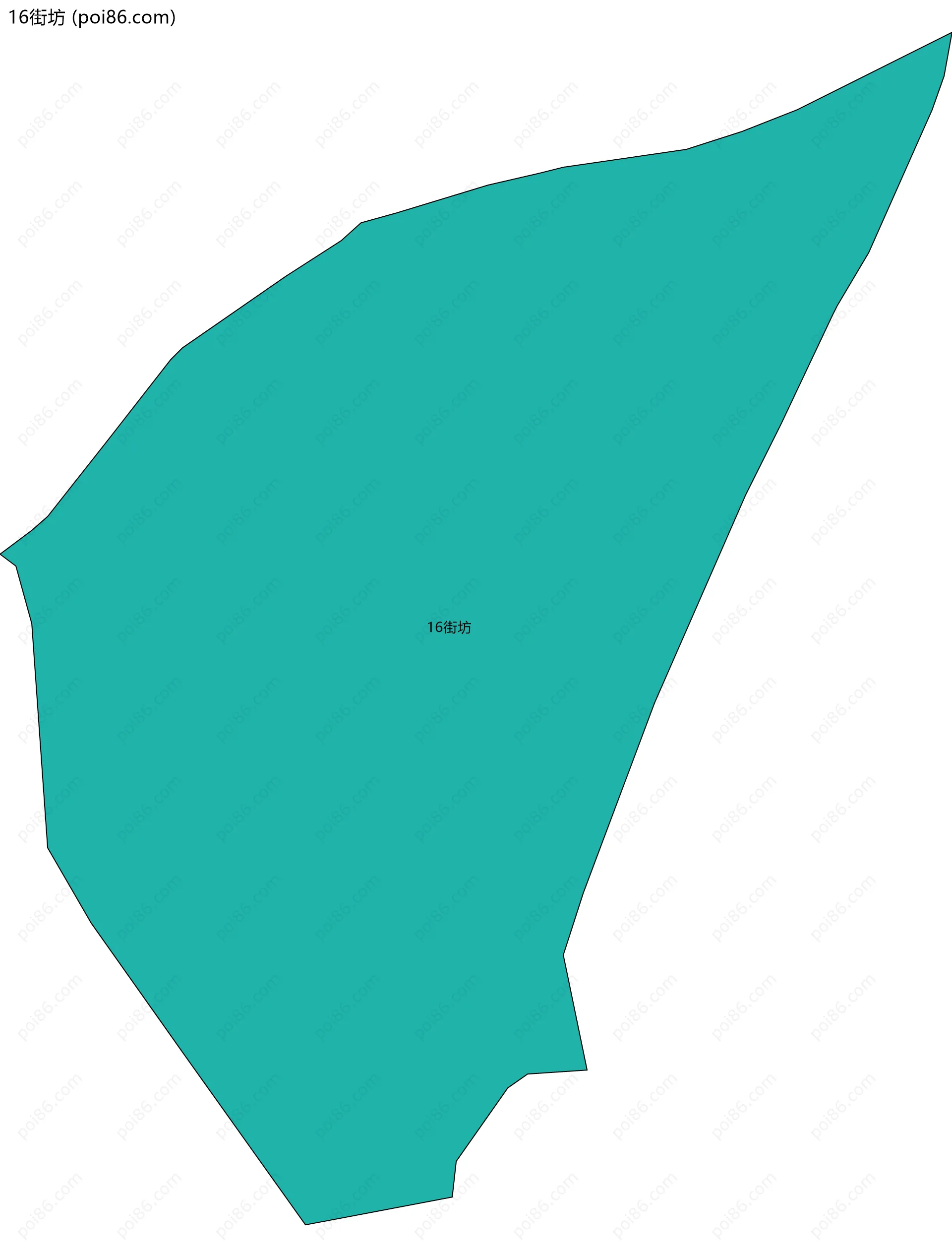 16街坊边界地图