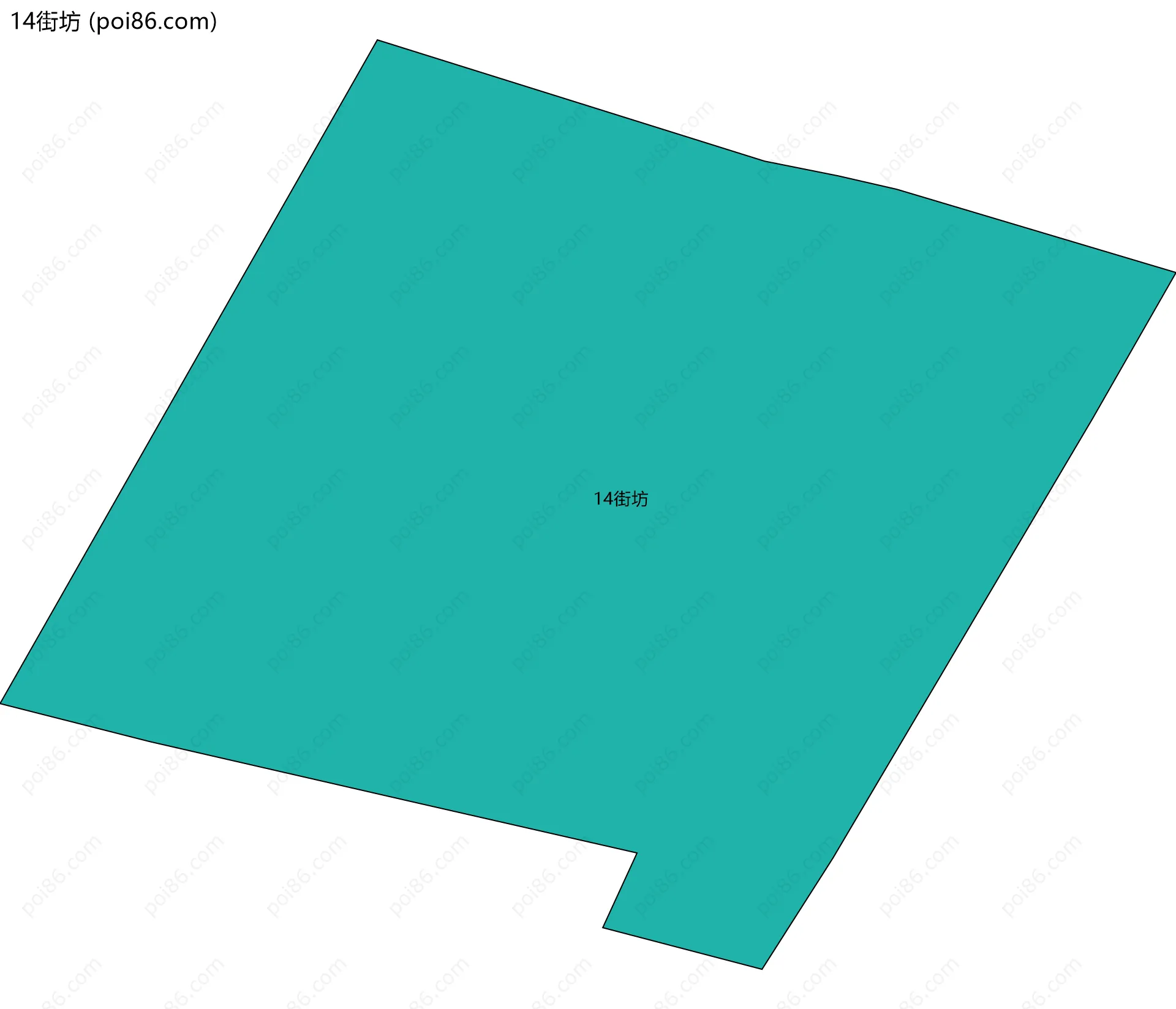 14街坊边界地图