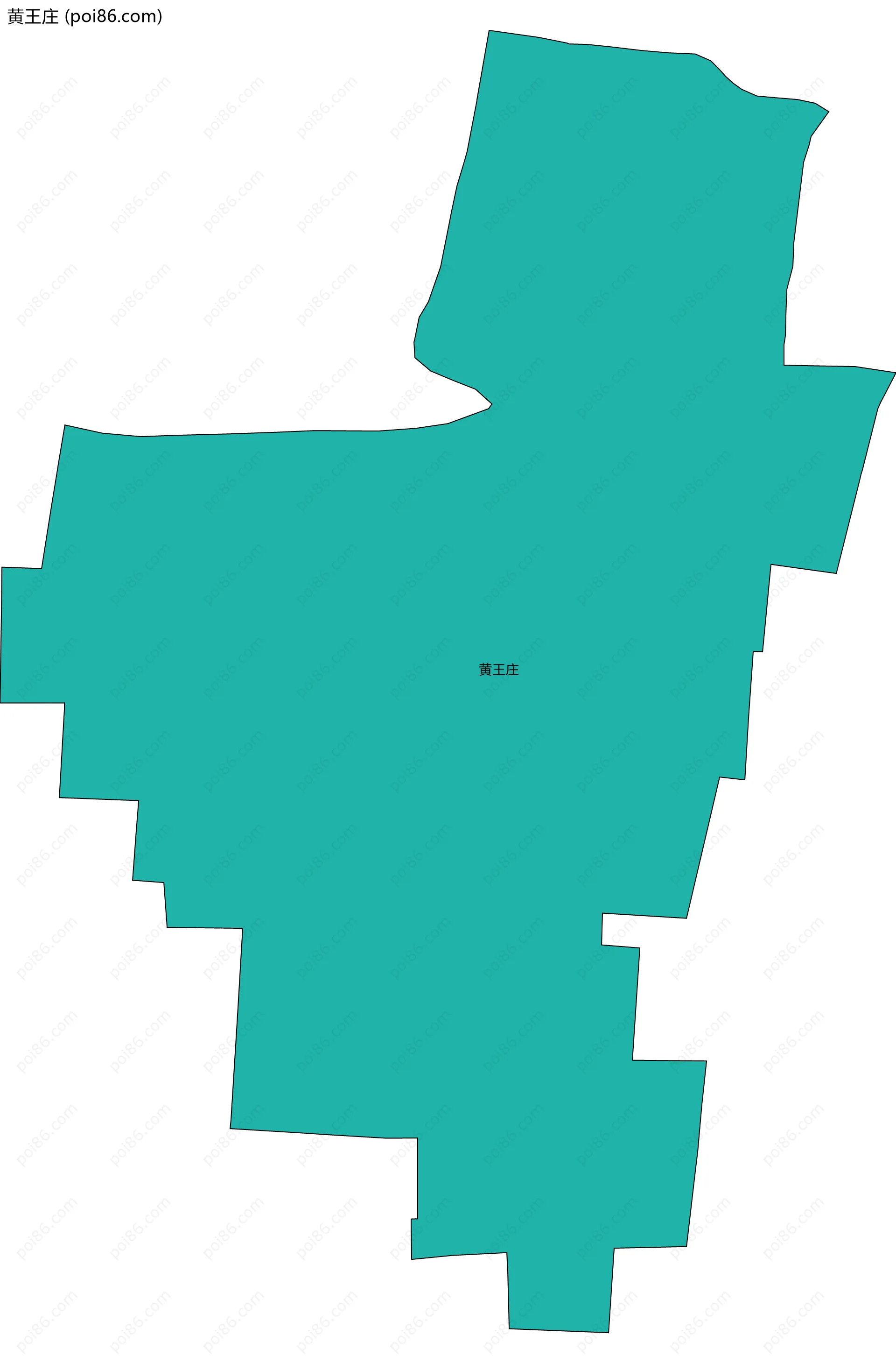 黄王庄边界地图