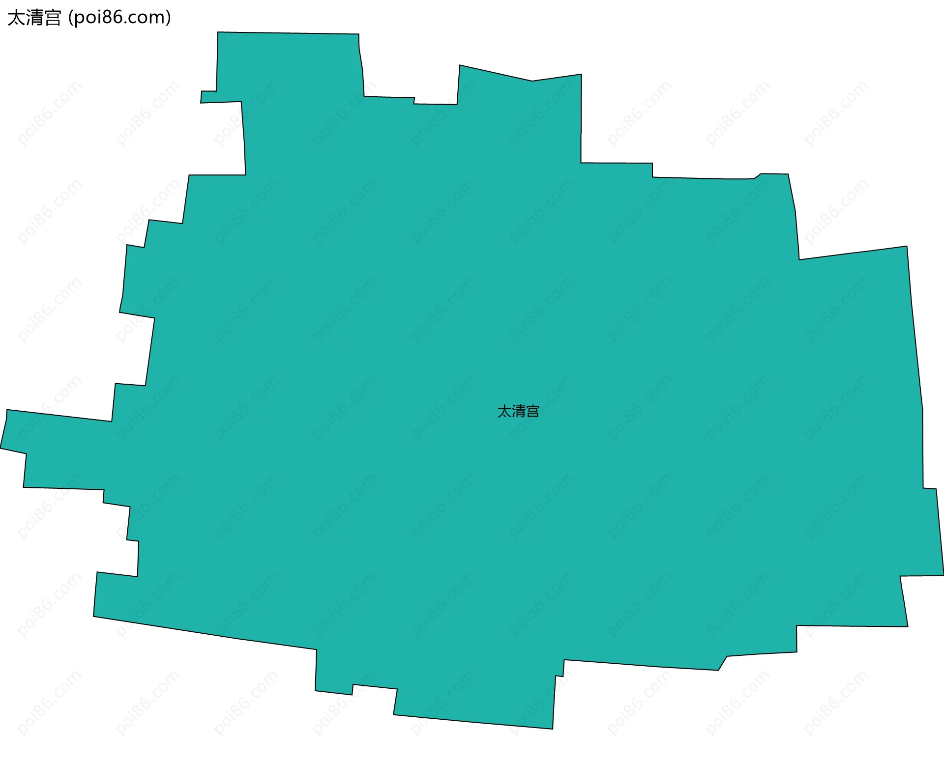 太清宫边界地图