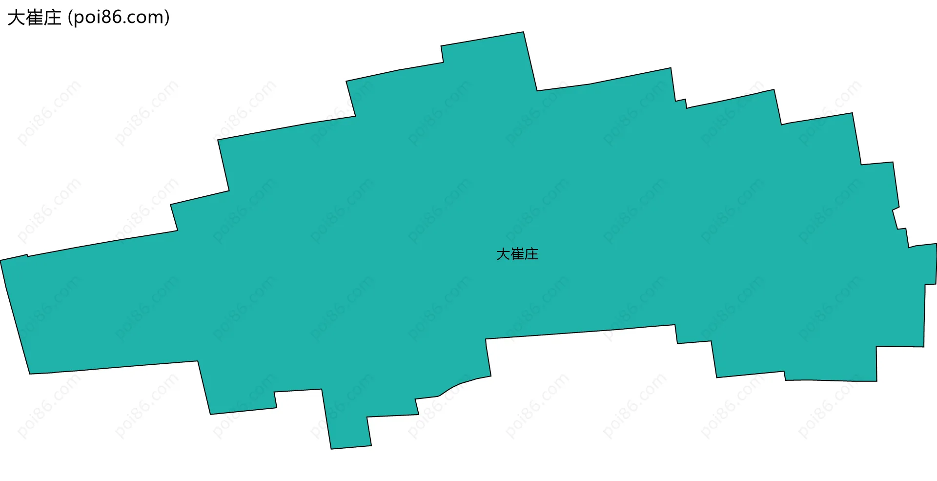 大崔庄边界地图