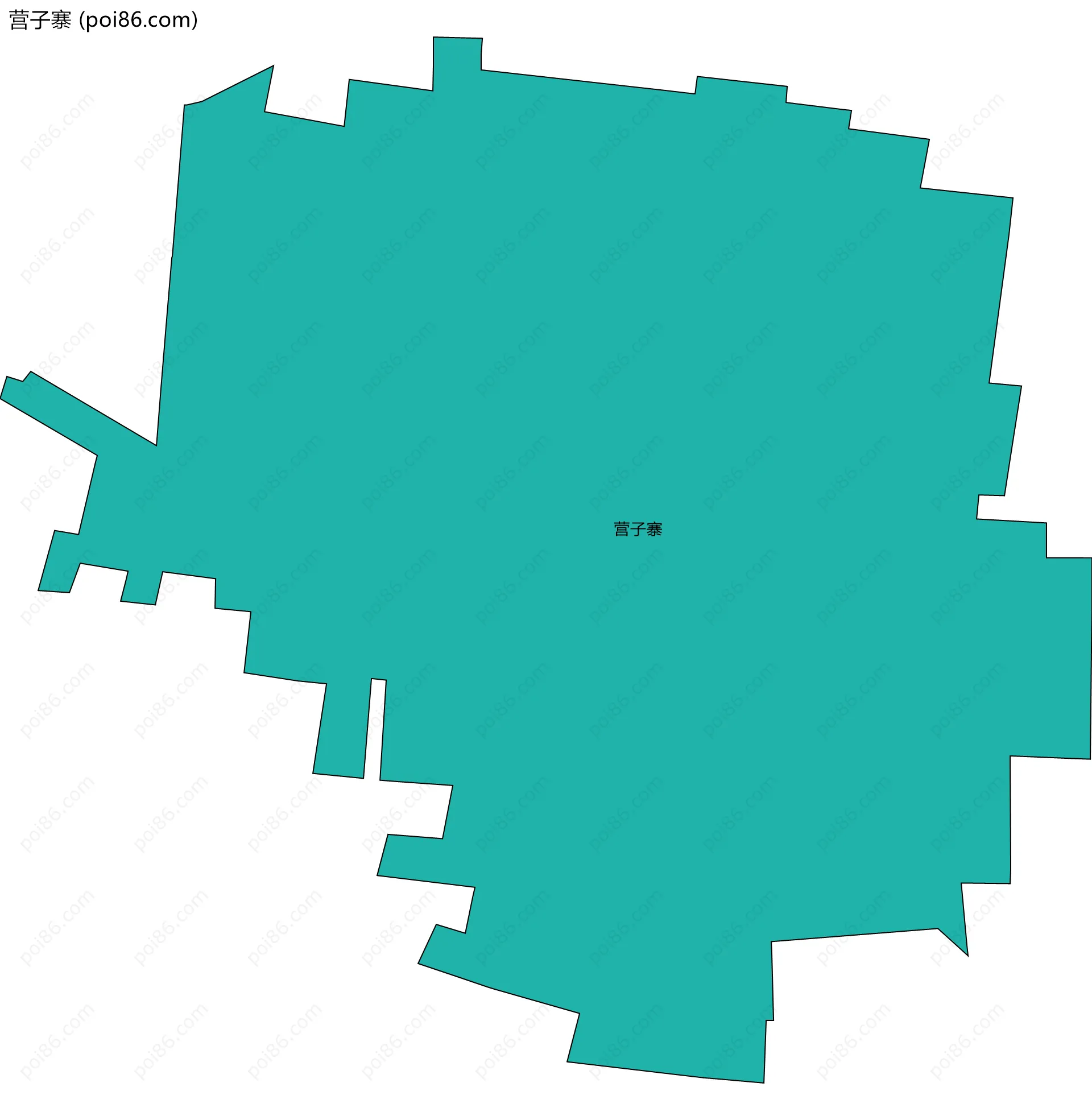 营子寨边界地图