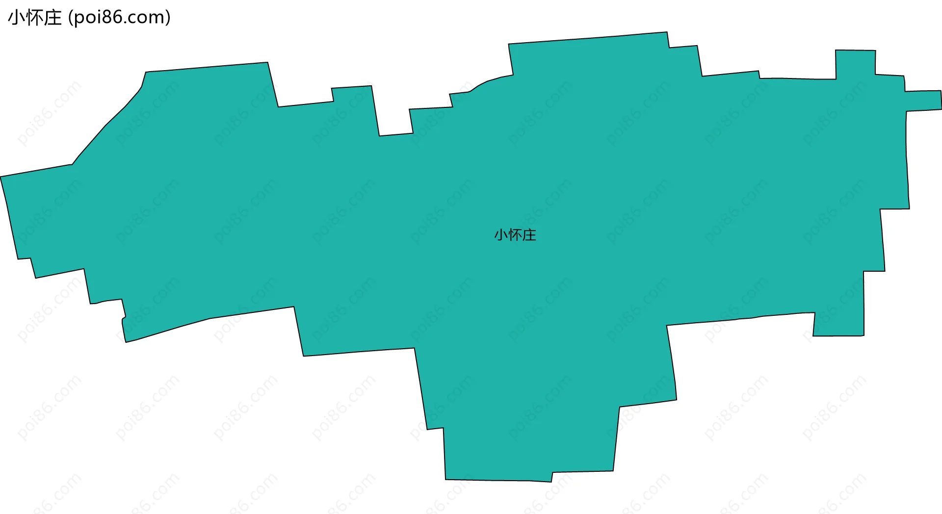 小怀庄边界地图