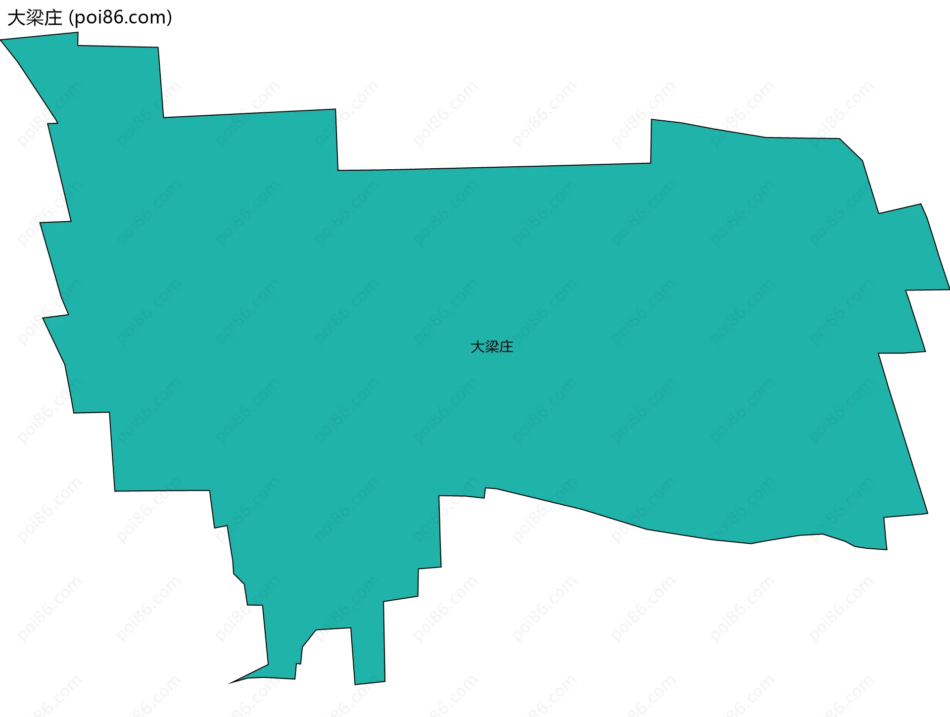 大梁庄边界地图