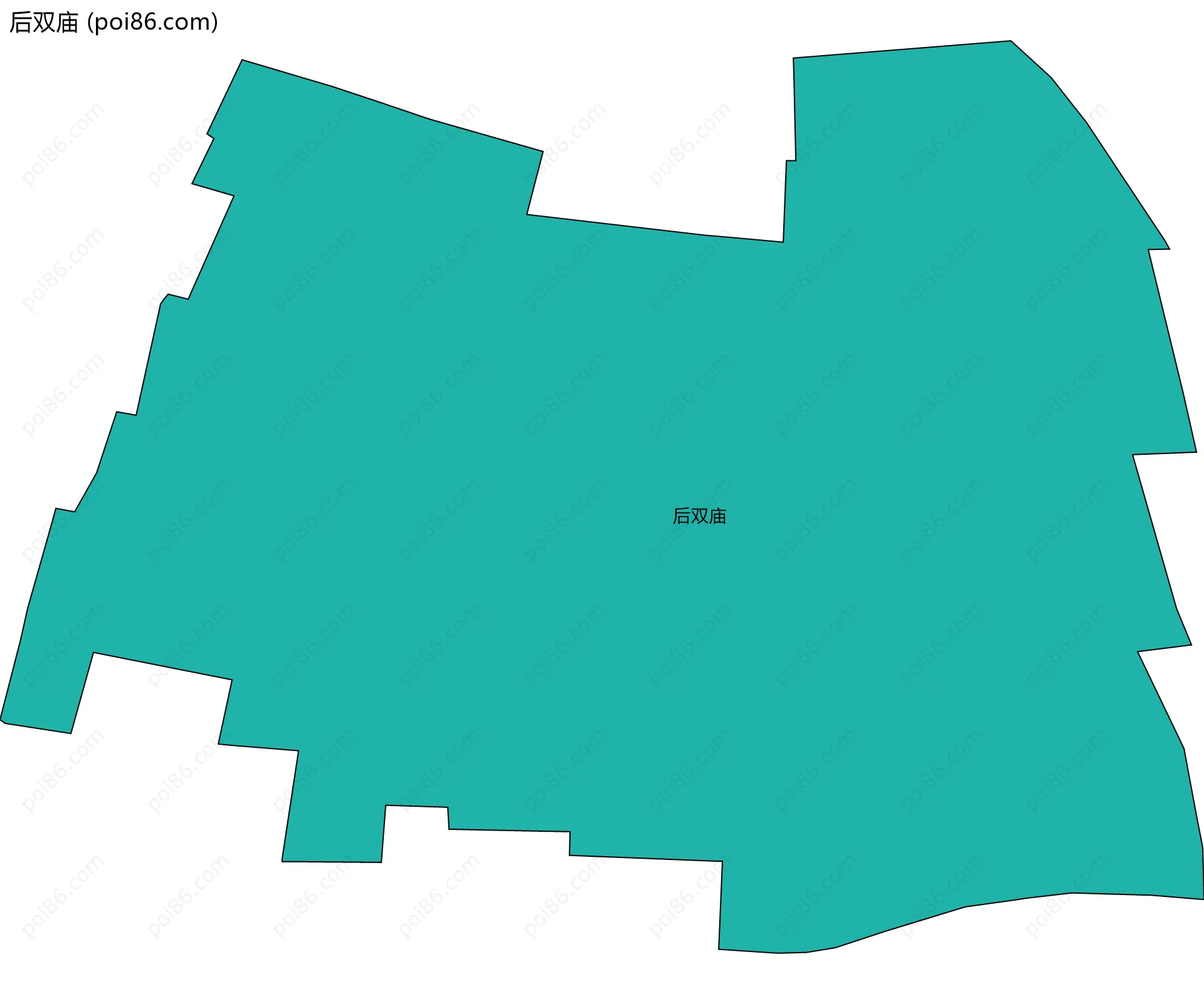 后双庙边界地图