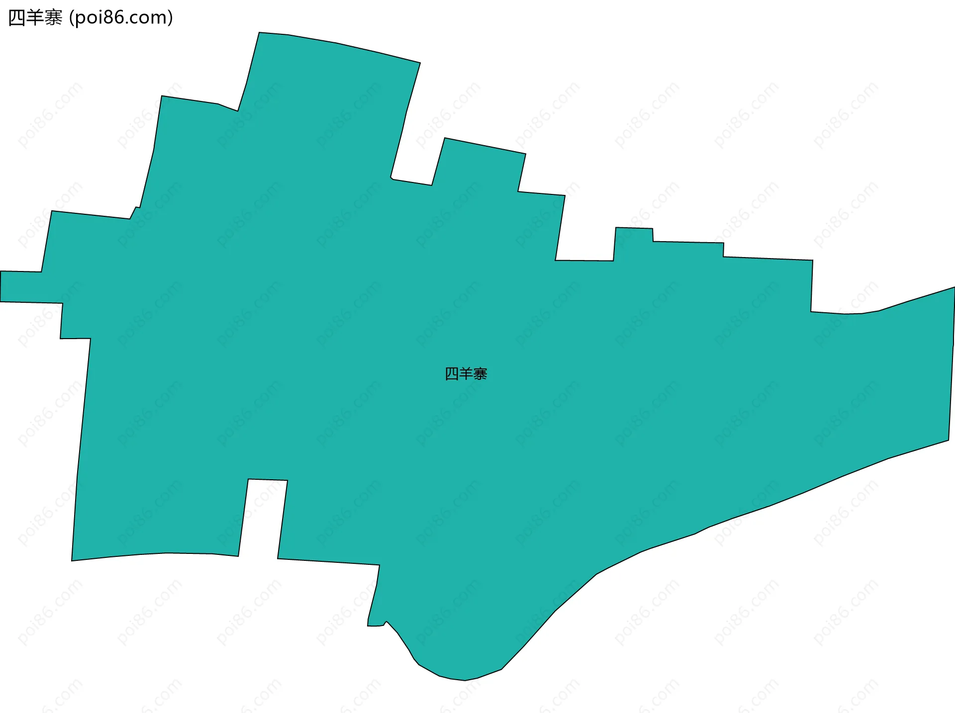 四羊寨边界地图