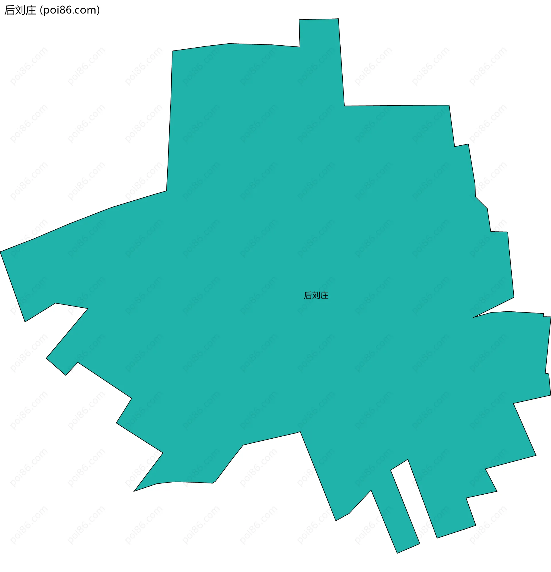 后刘庄边界地图
