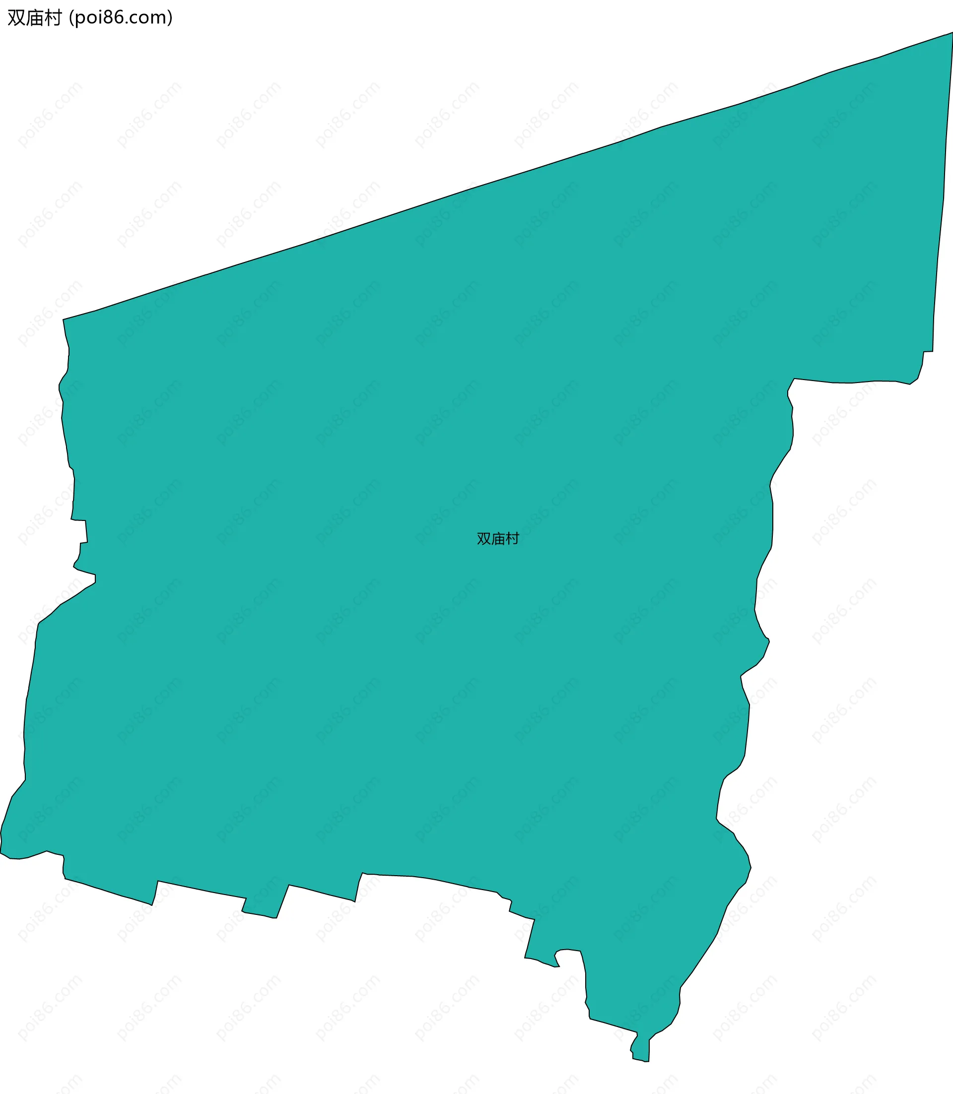 双庙村边界地图