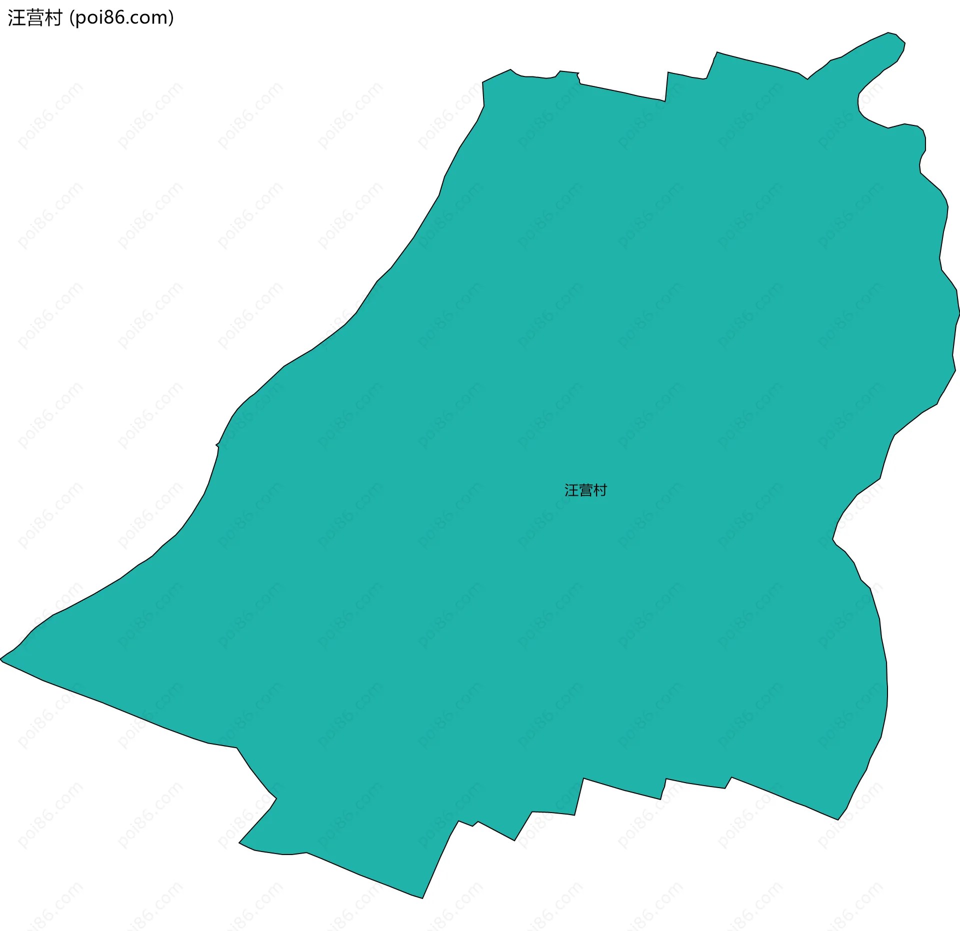 汪营村边界地图