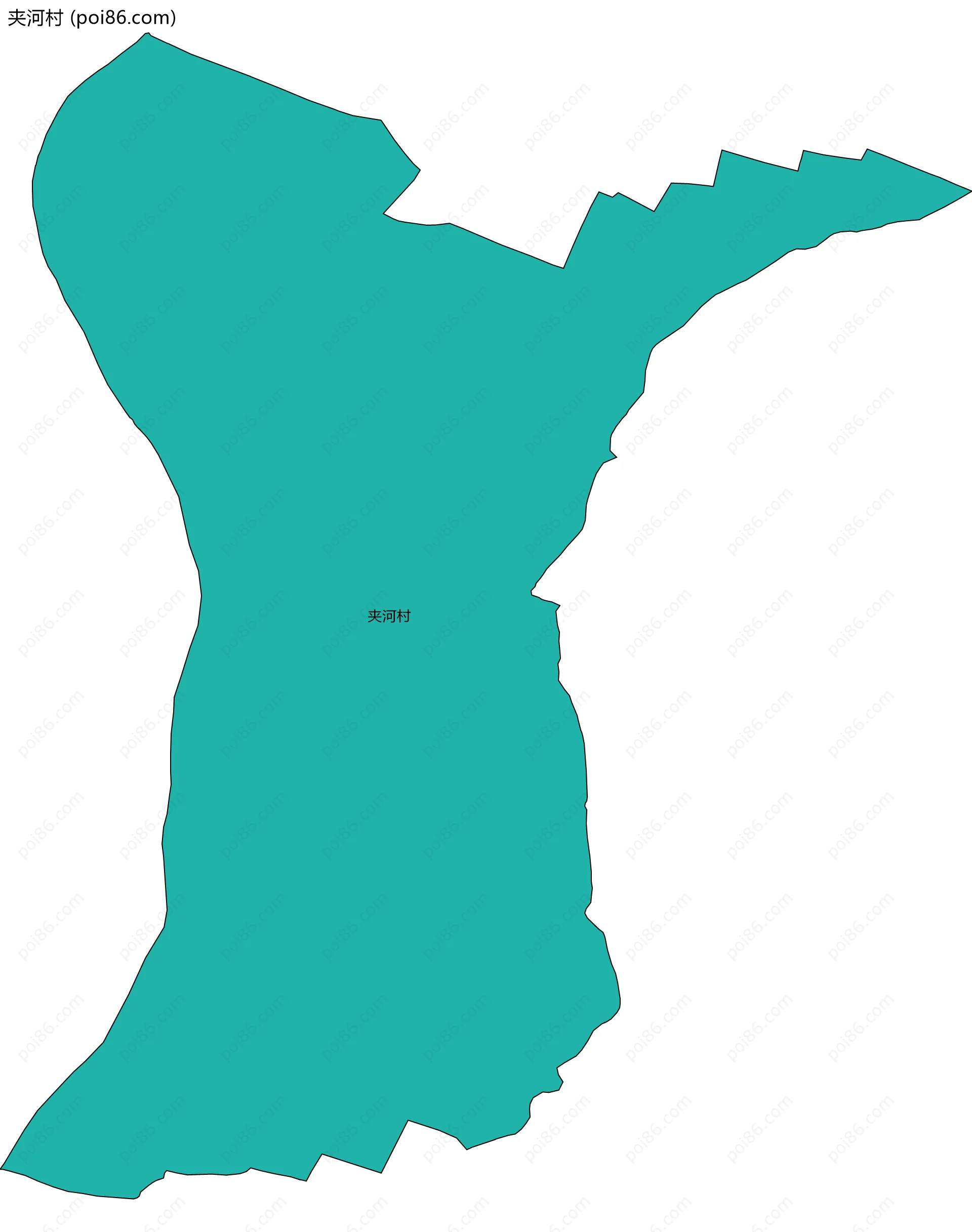 夹河村边界地图