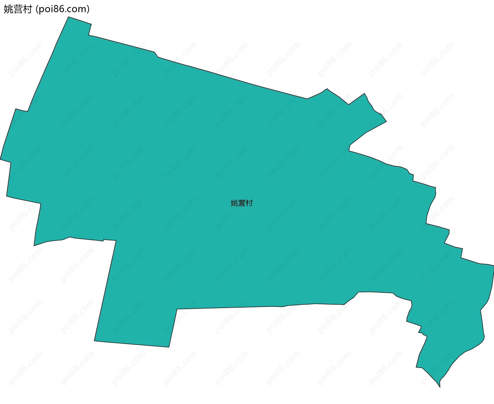 姚营村边界地图