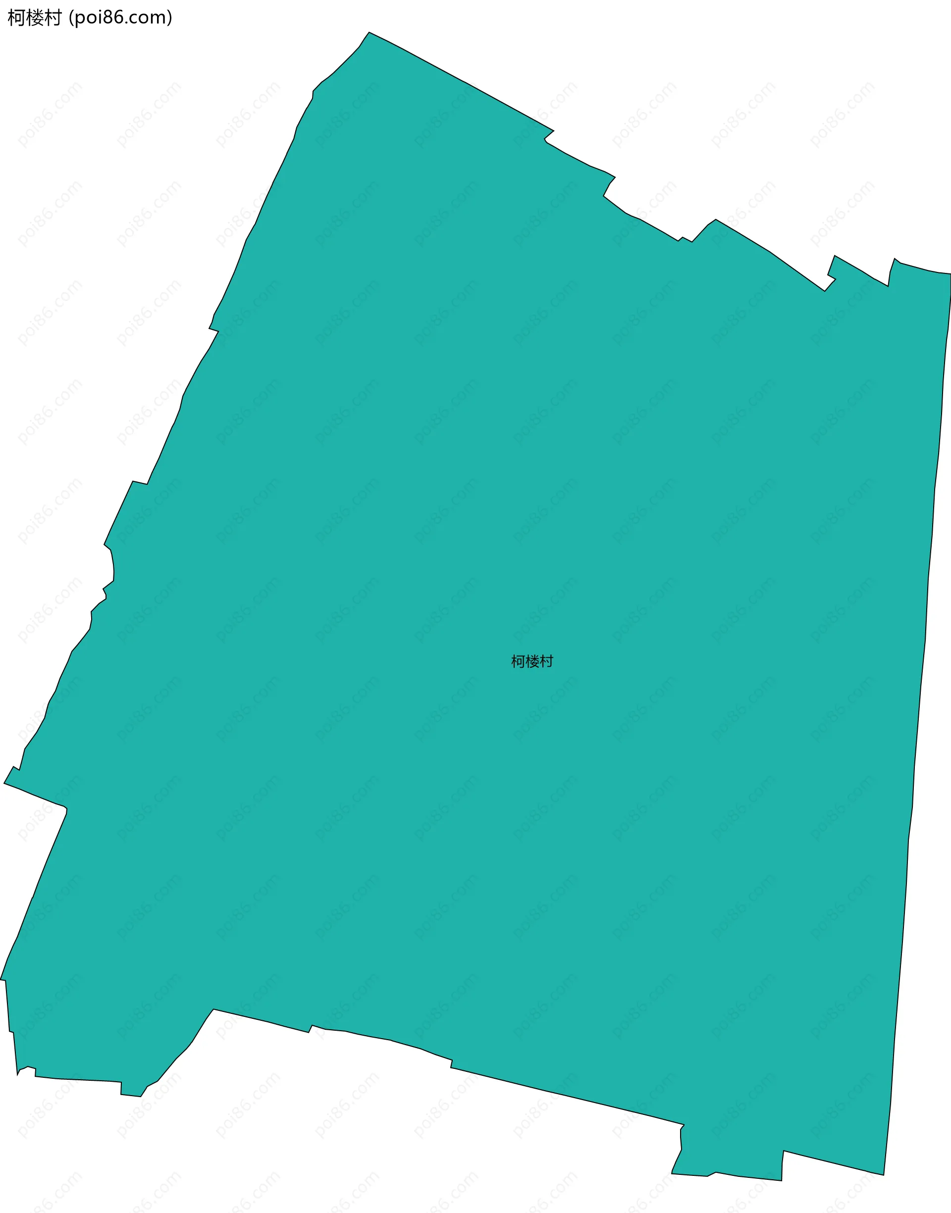 柯楼村边界地图