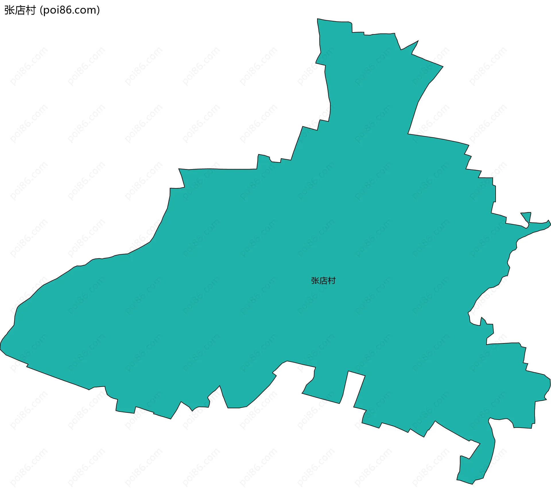 张店村边界地图