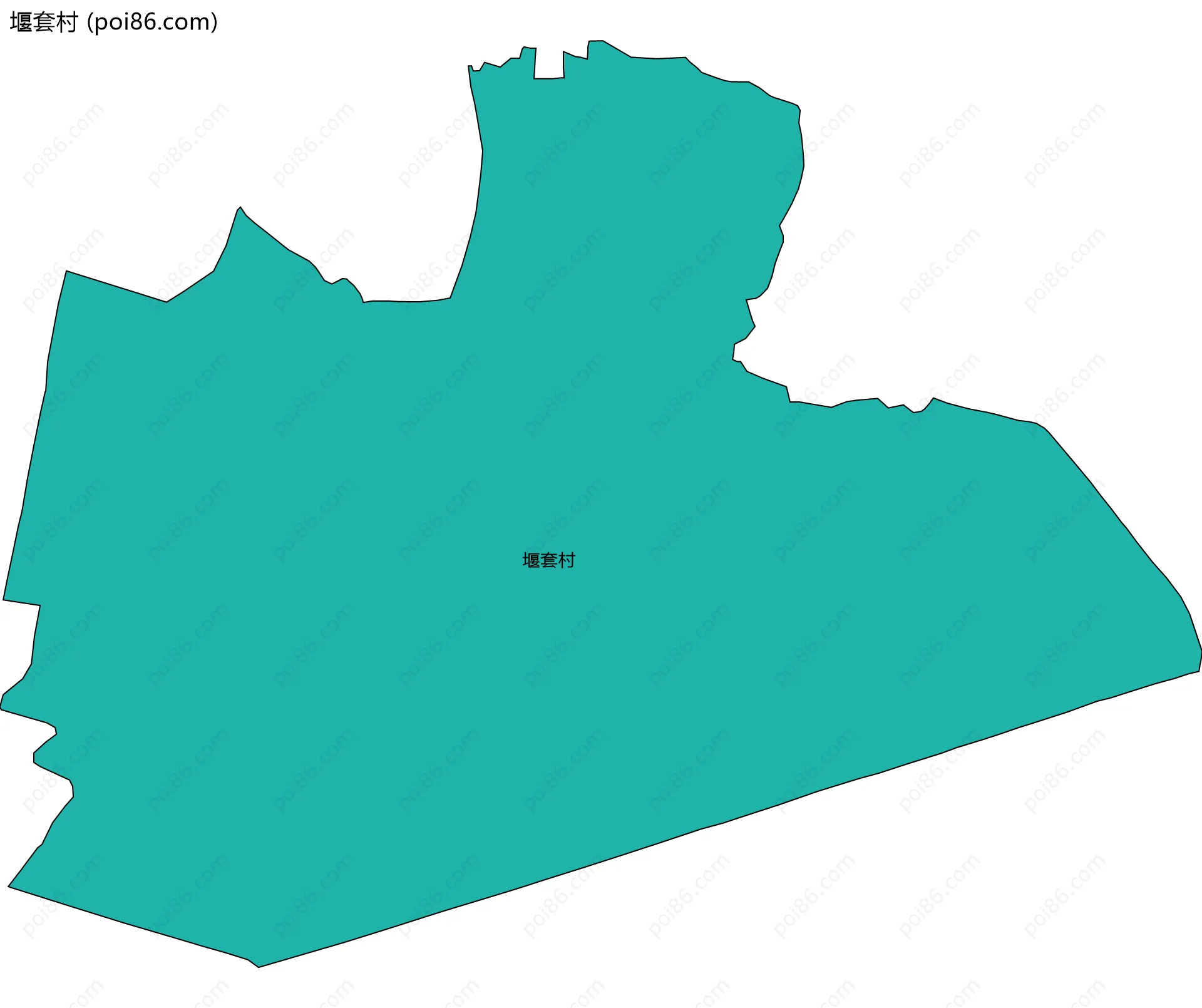 堰套村边界地图