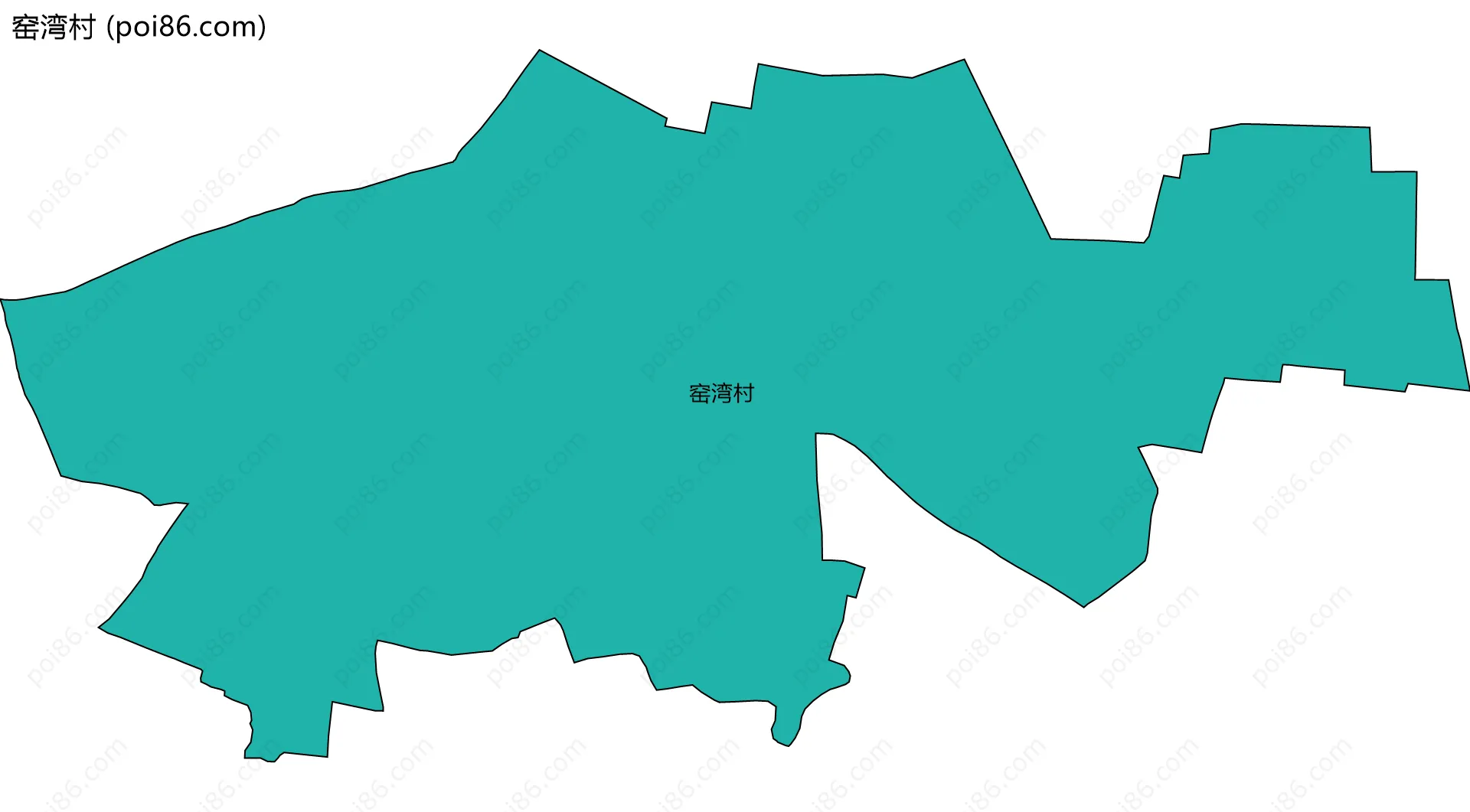 窑湾村边界地图