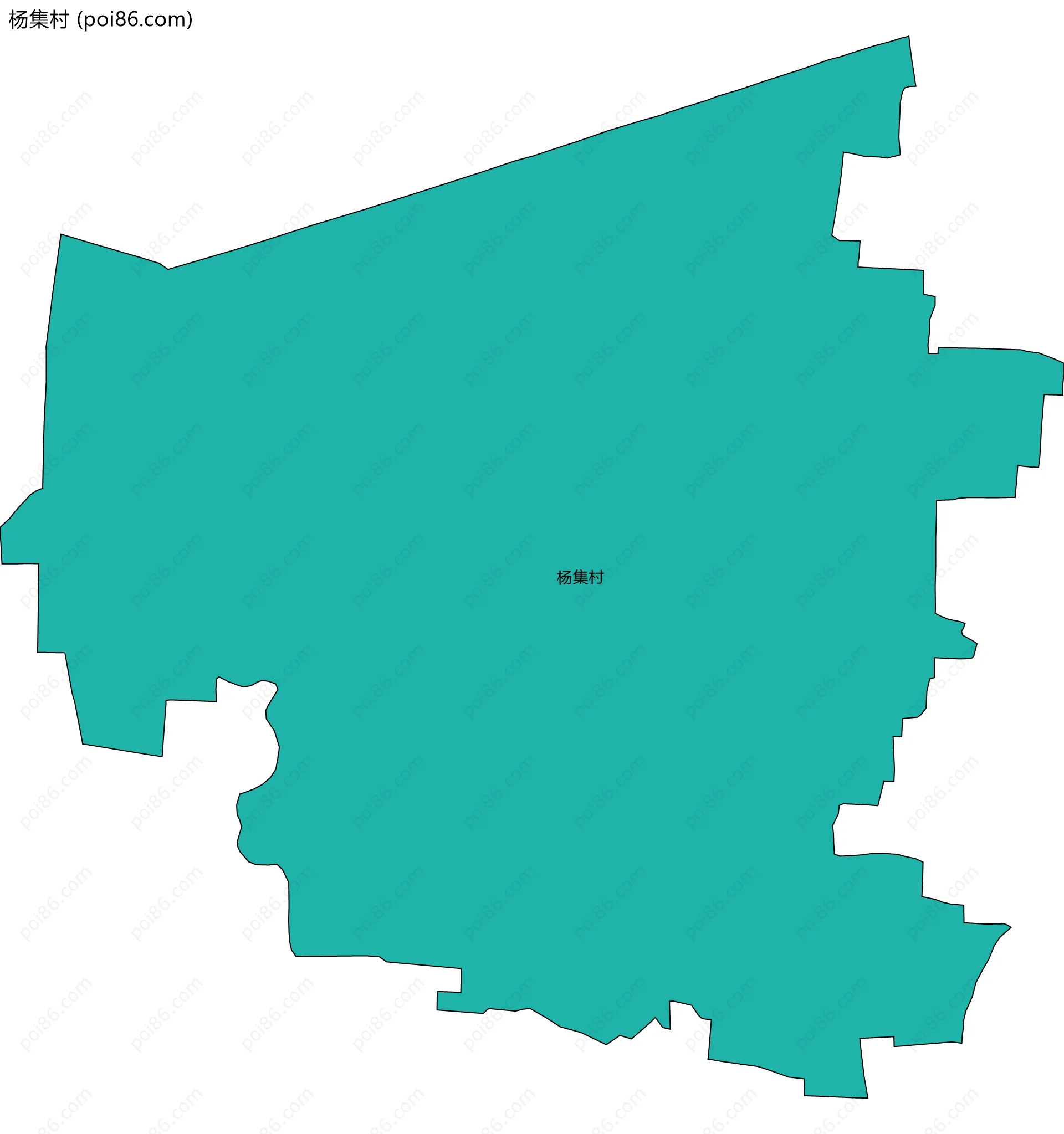 杨集村边界地图