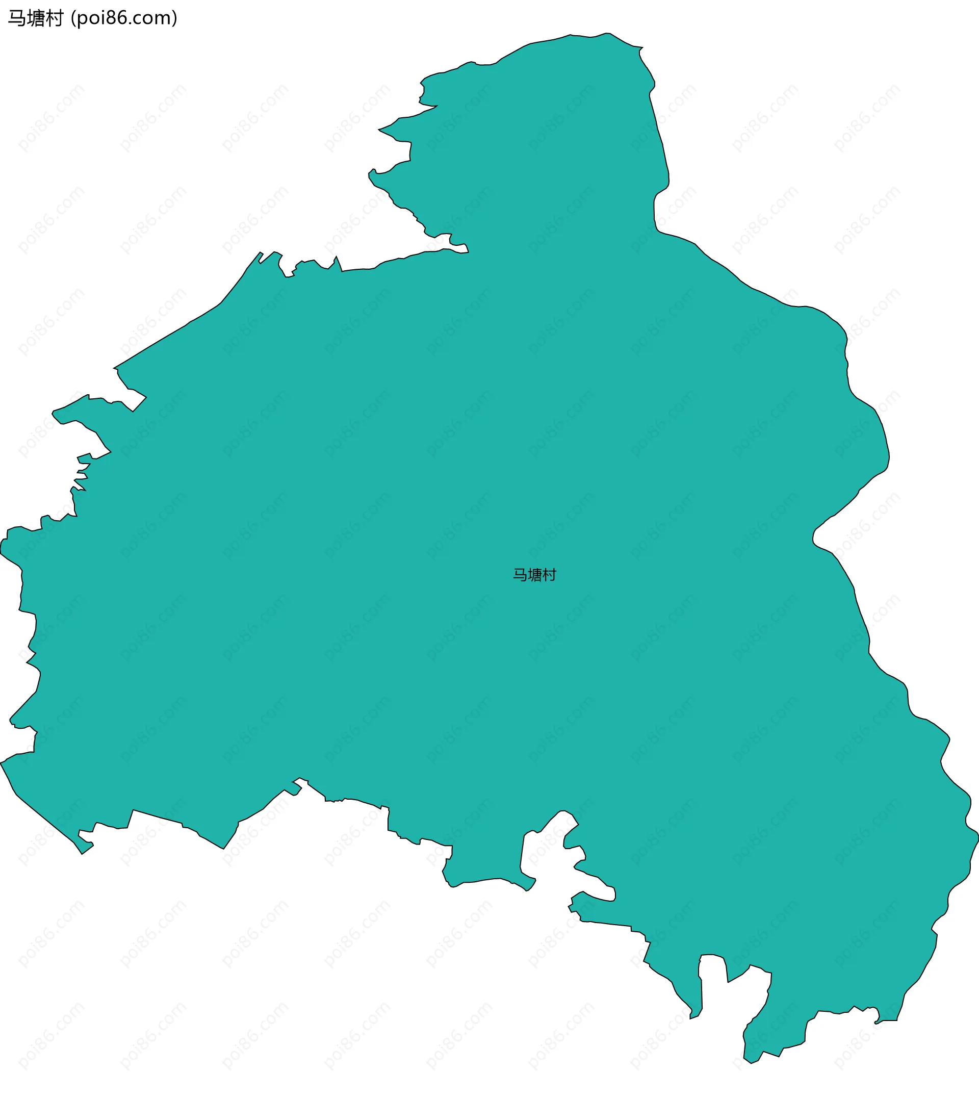 马塘村边界地图