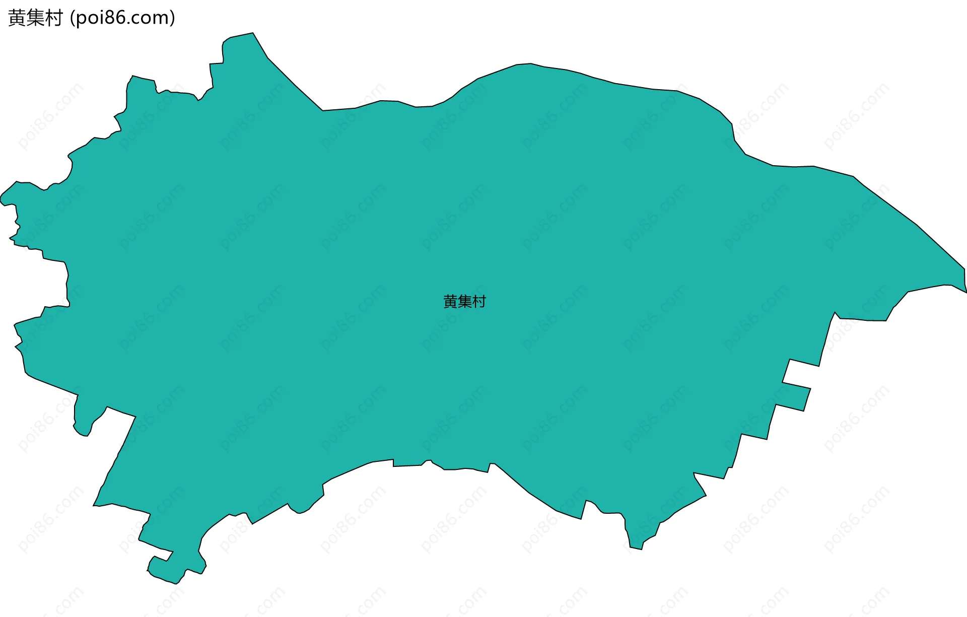 黄集村边界地图