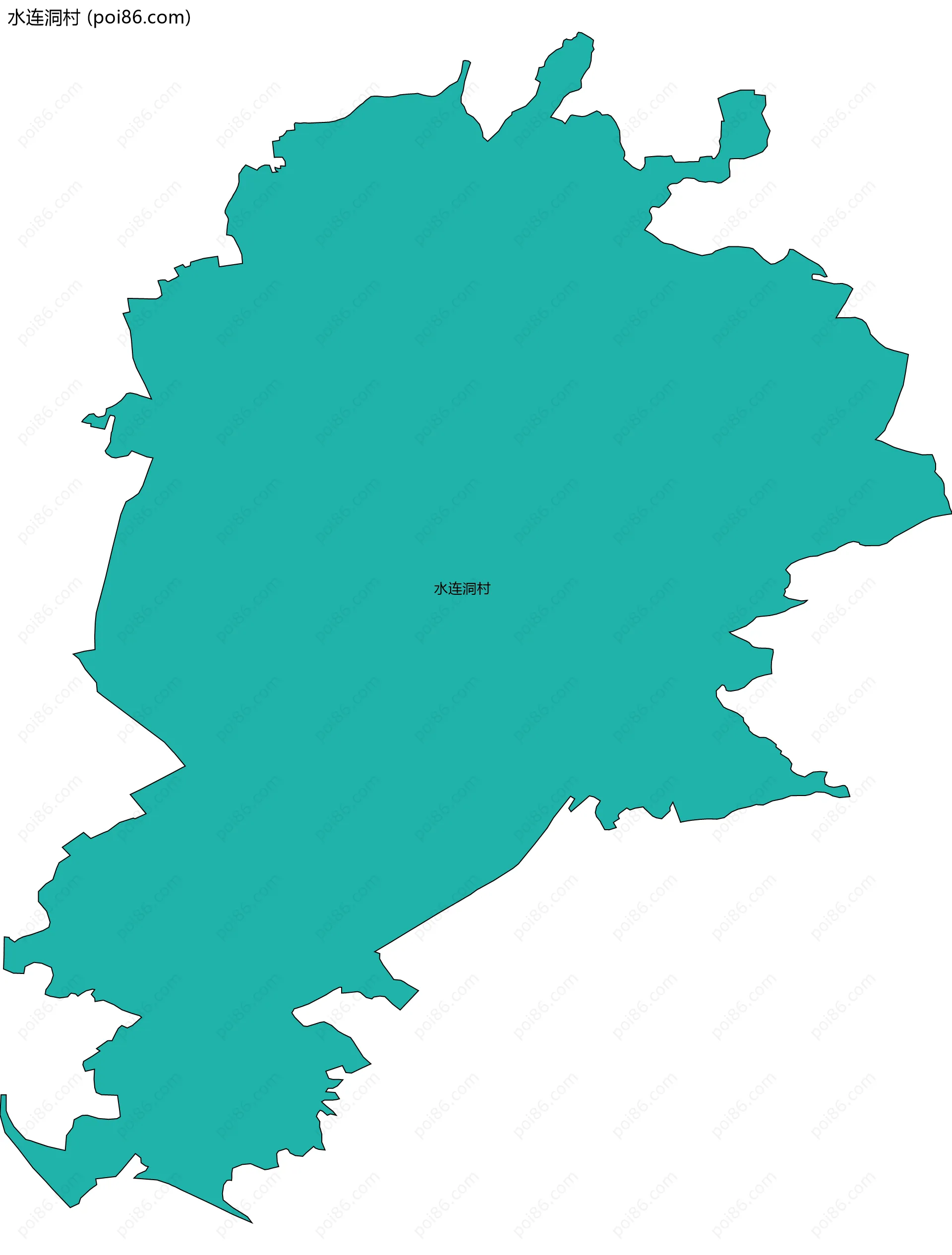 水连洞村边界地图