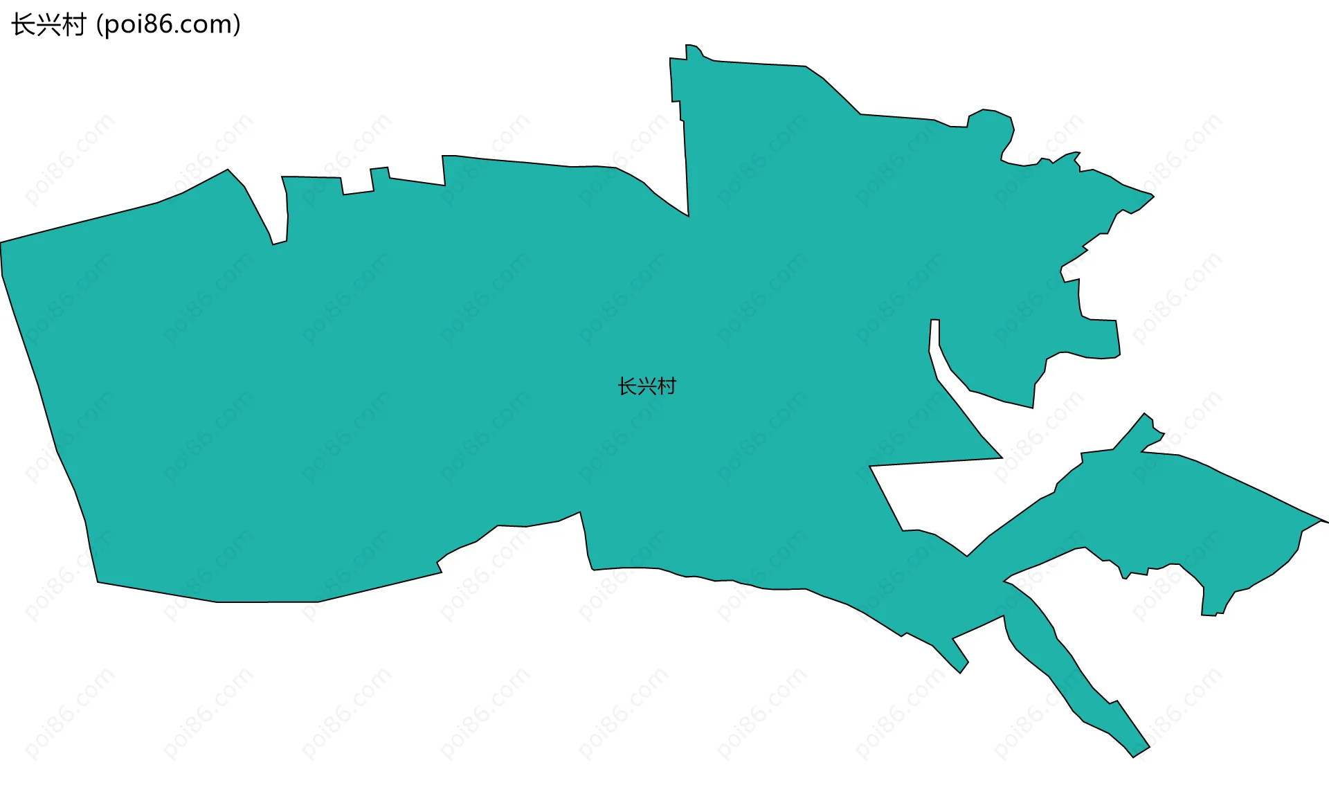 长兴村边界地图