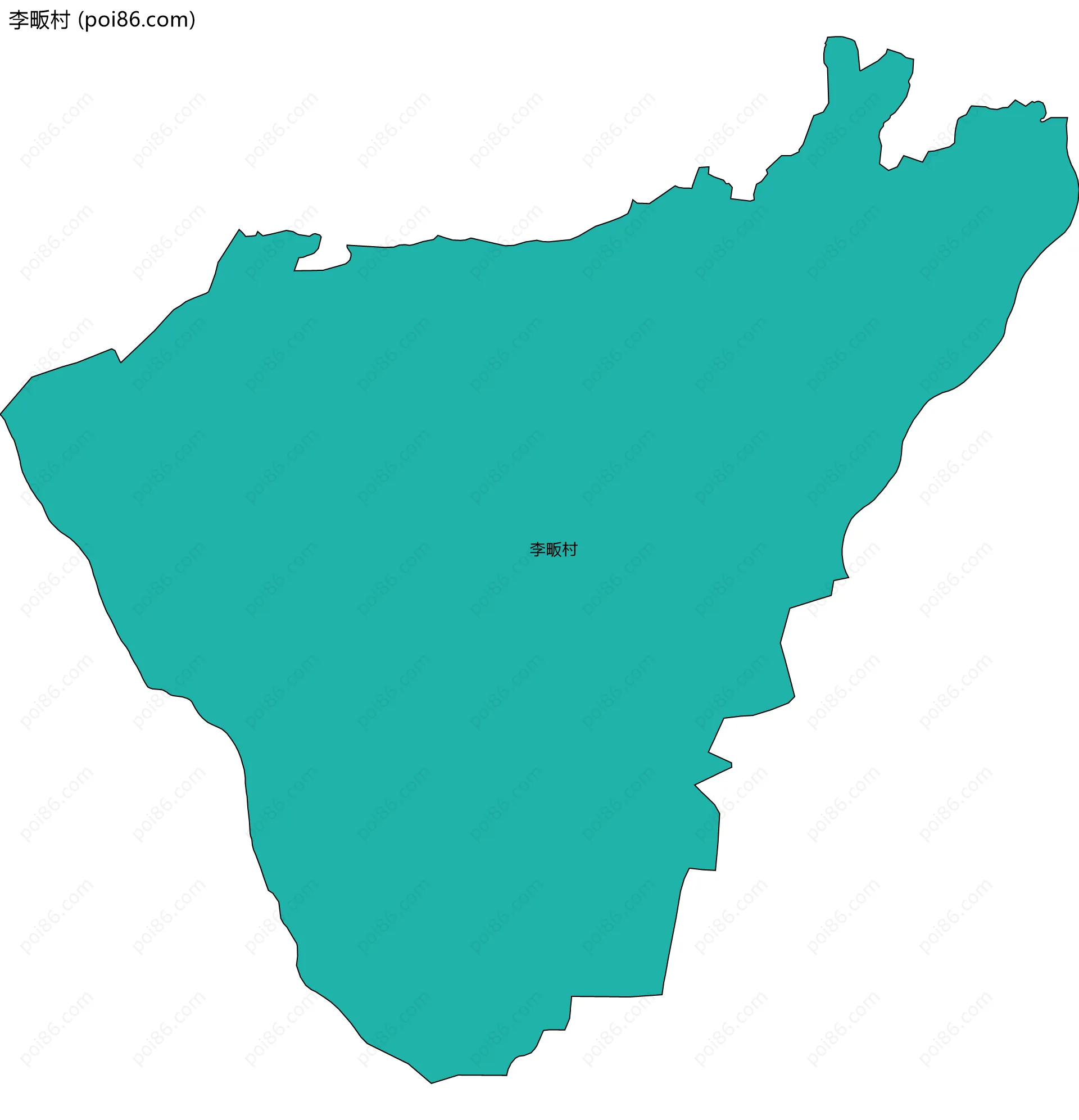 李畈村边界地图