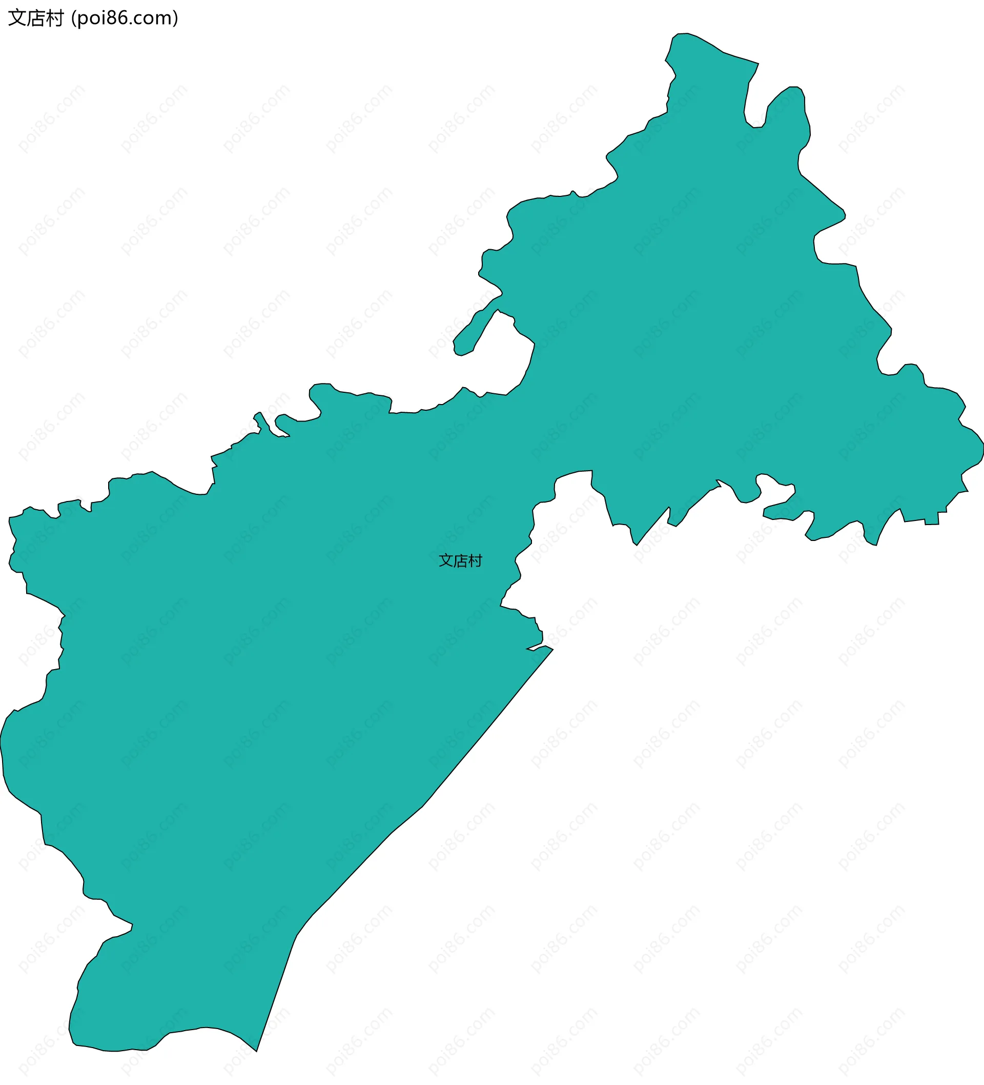 文店村边界地图