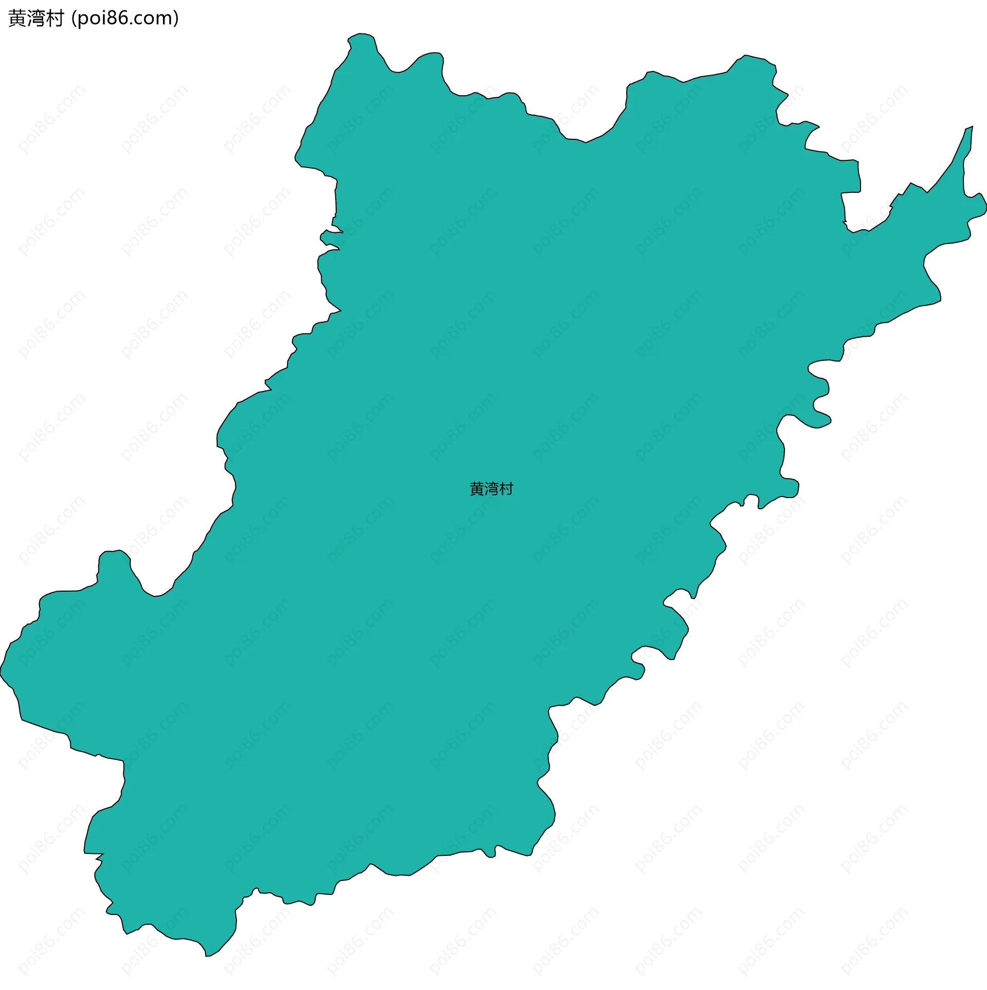 黄湾村边界地图