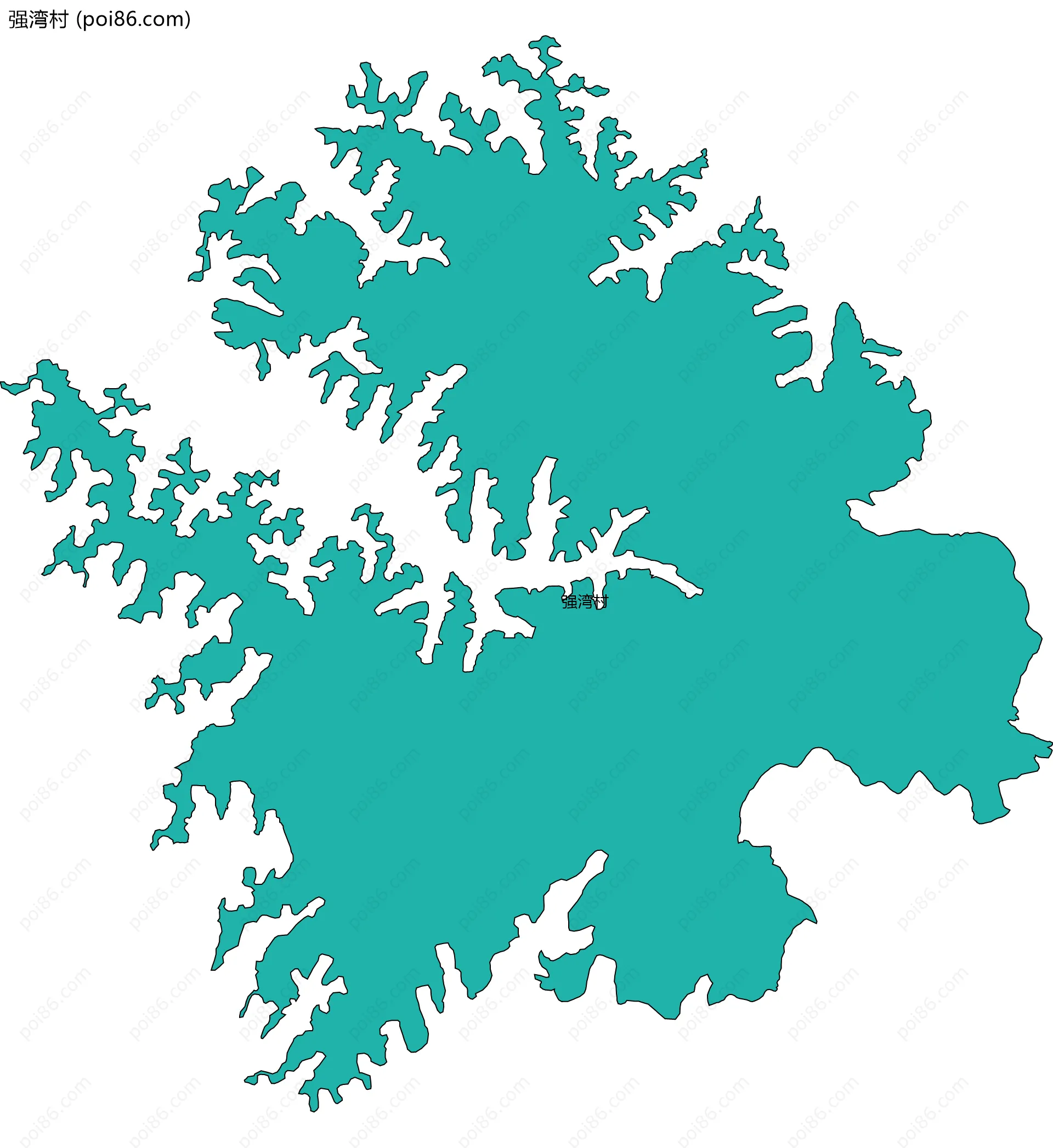 强湾村边界地图