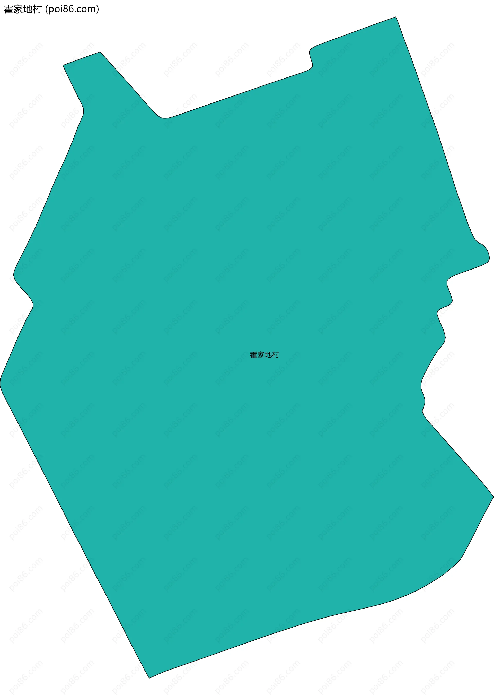 霍家地村边界地图