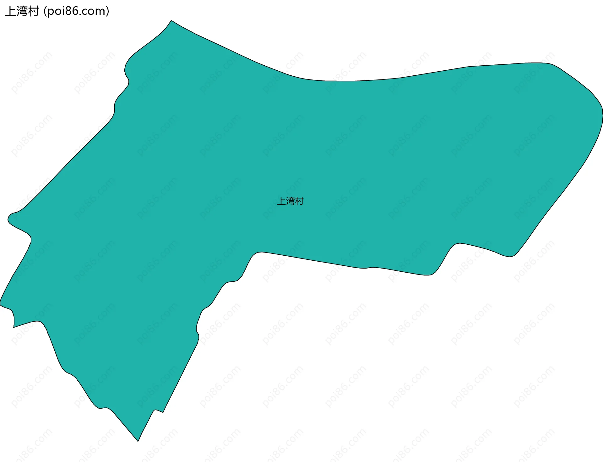 上湾村边界地图