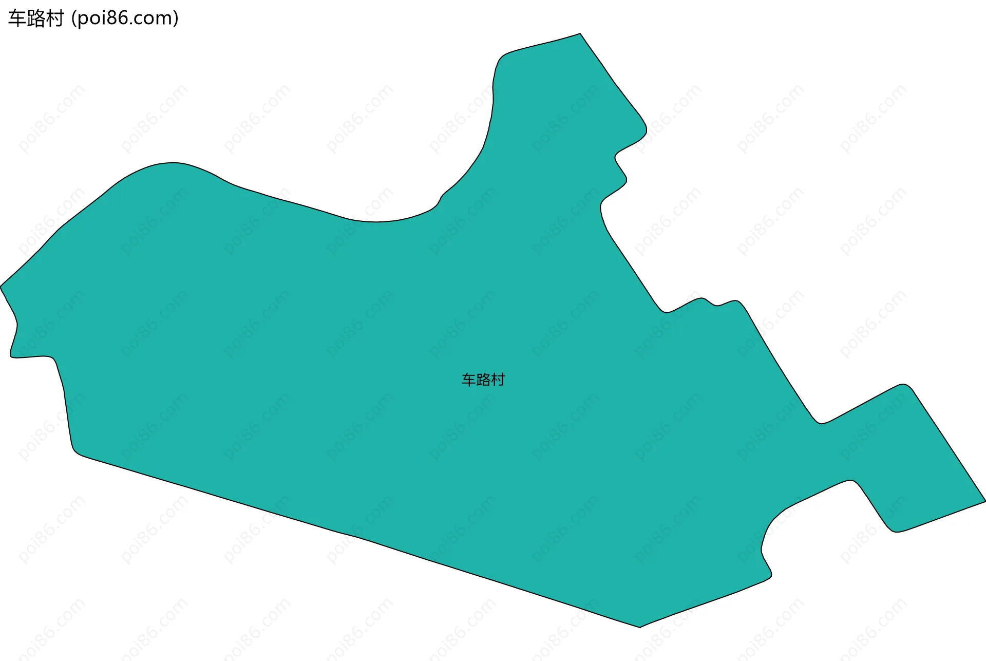 车路村边界地图
