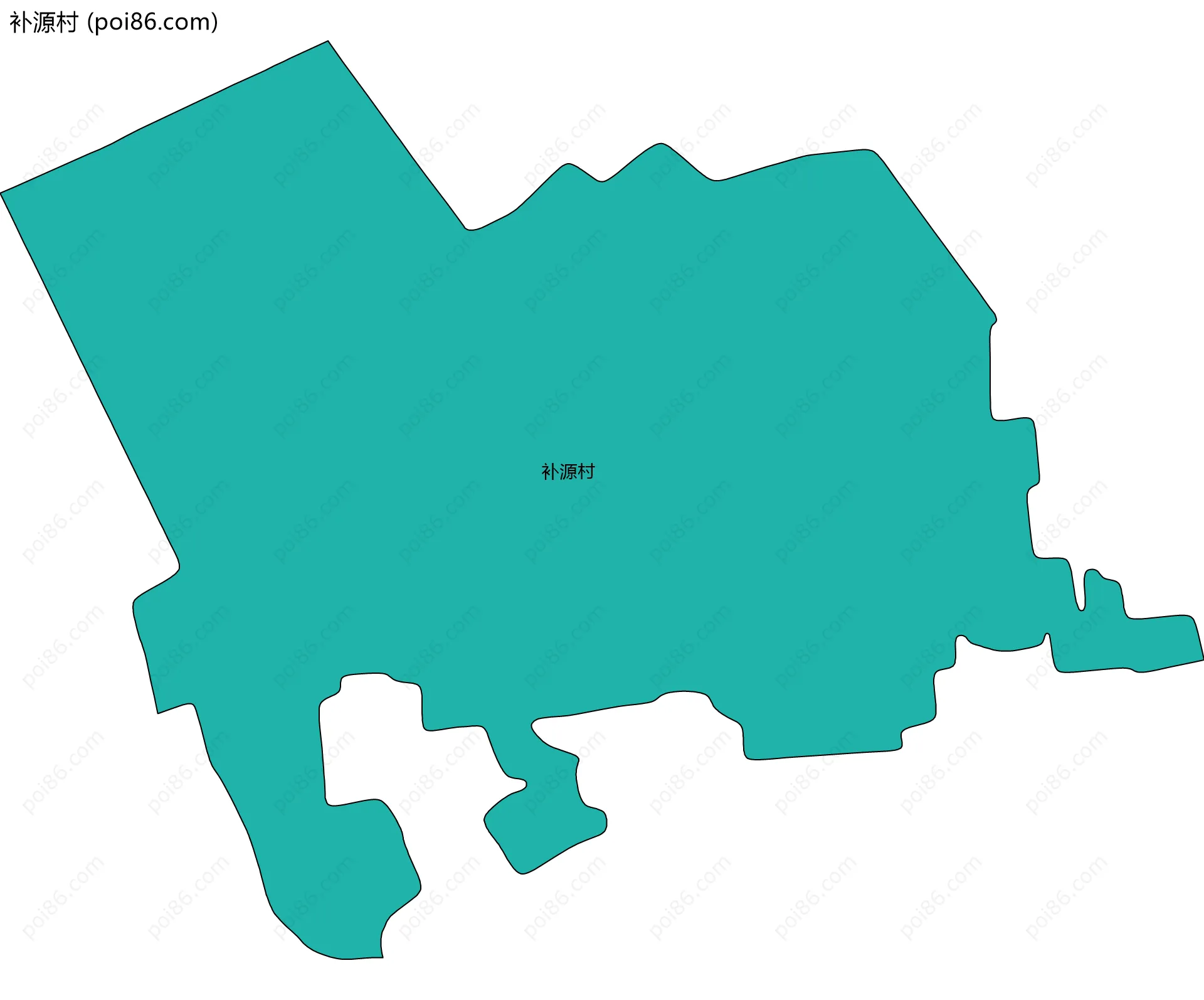 补源村边界地图