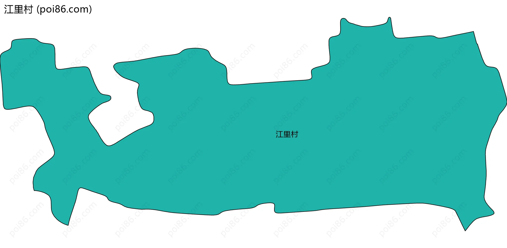 江里村边界地图