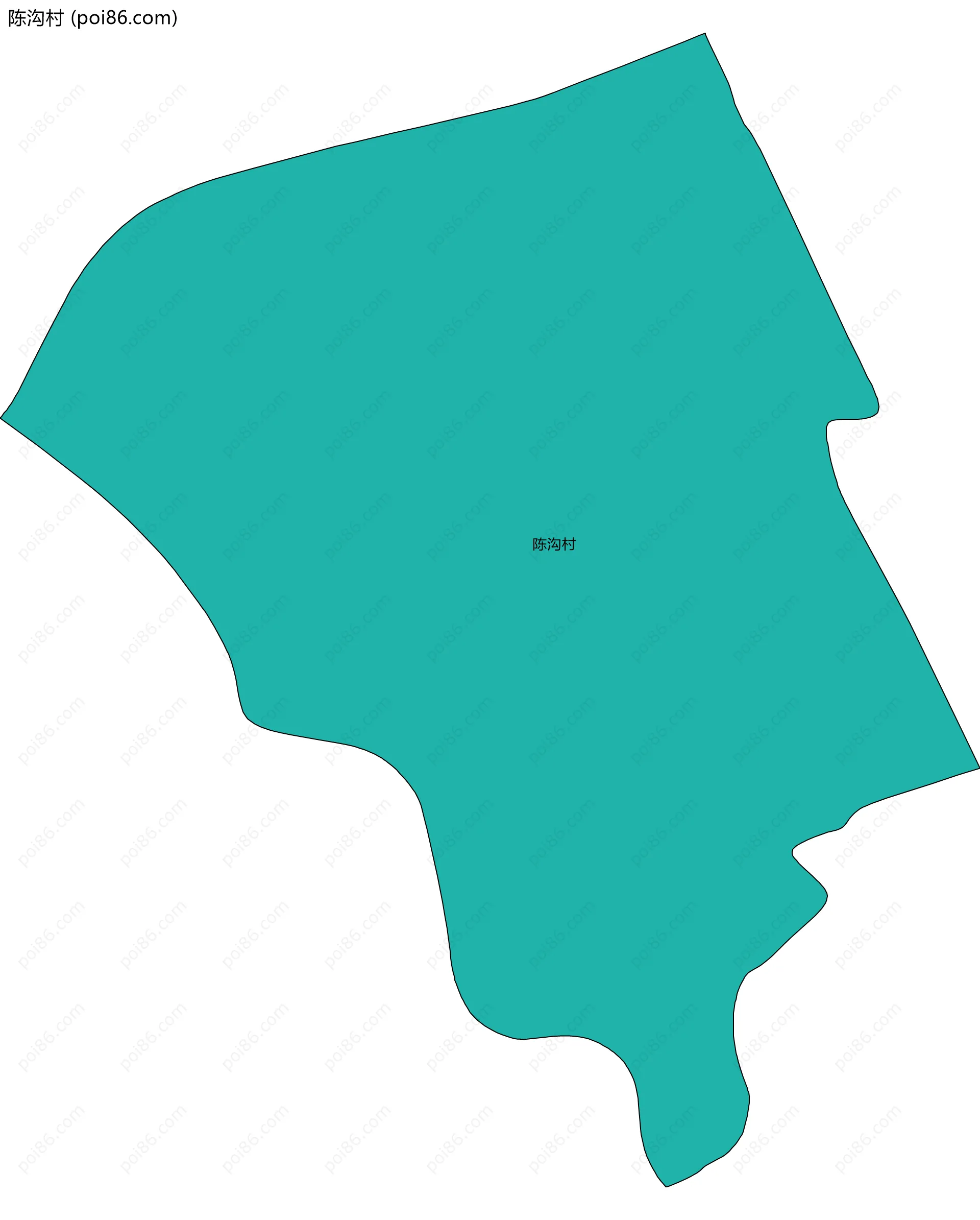 陈沟村边界地图