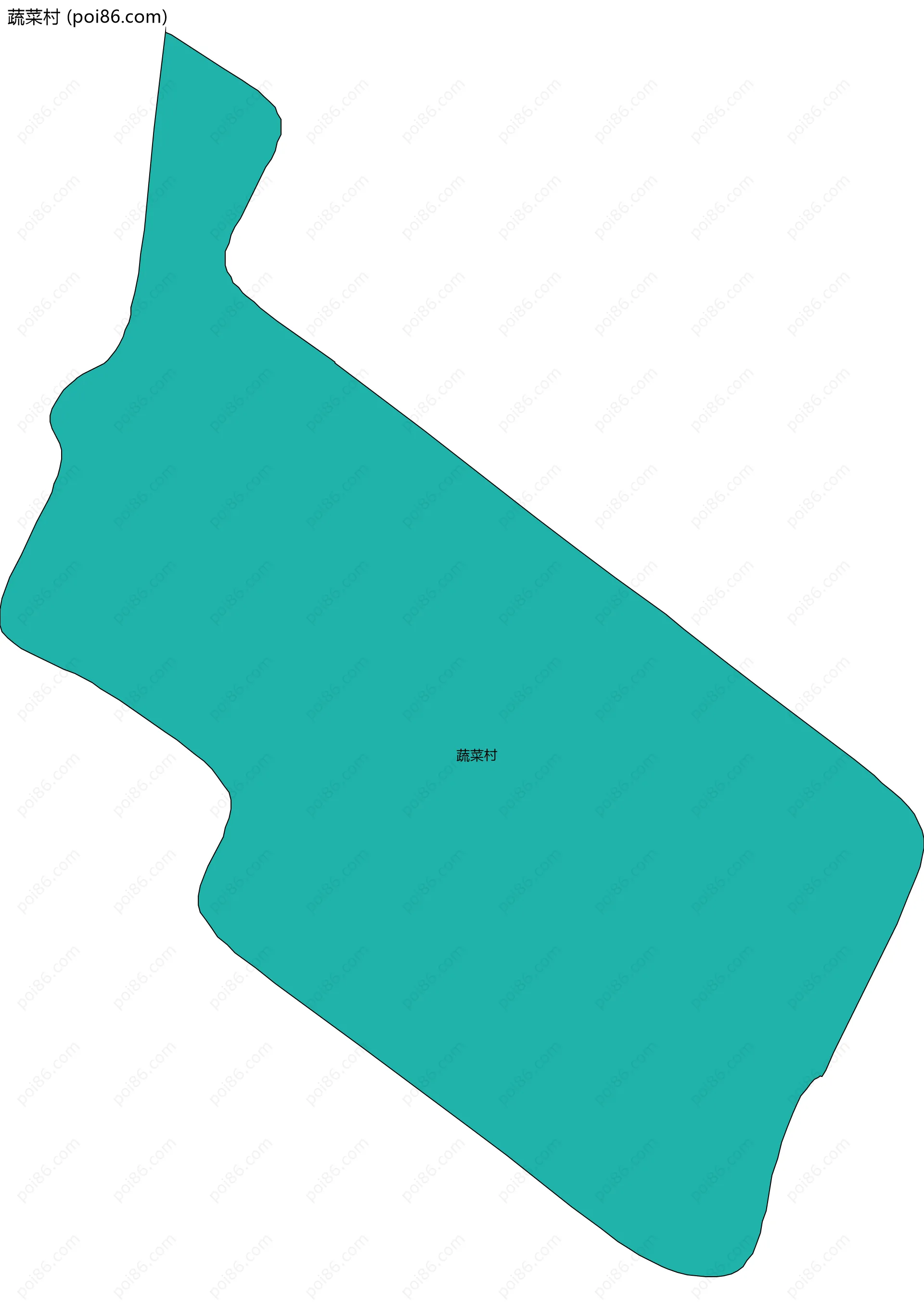 蔬菜村边界地图