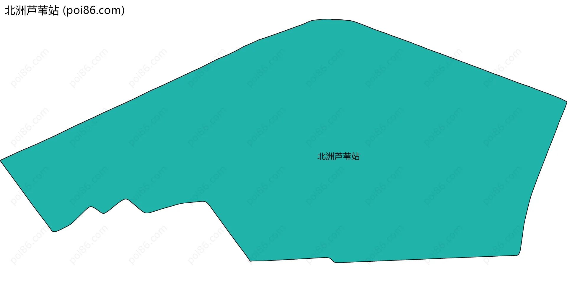 北洲芦苇站边界地图