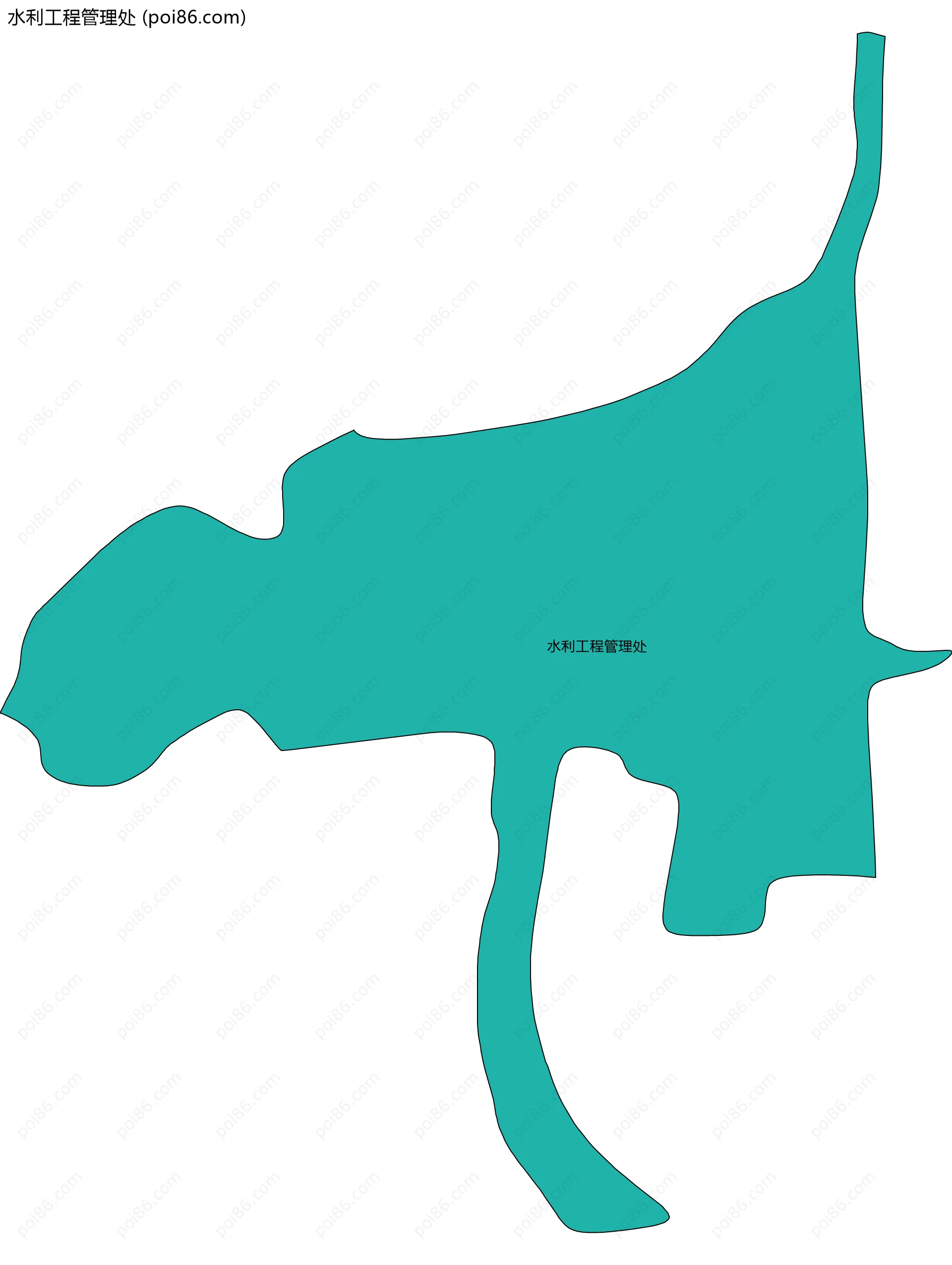 水利工程管理处边界地图