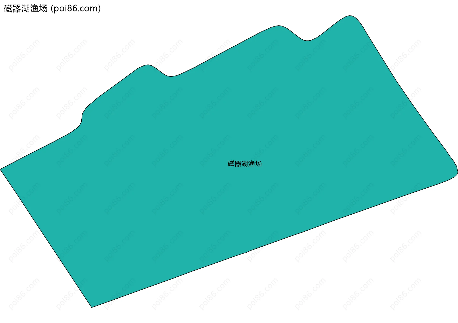 磁器湖渔场边界地图