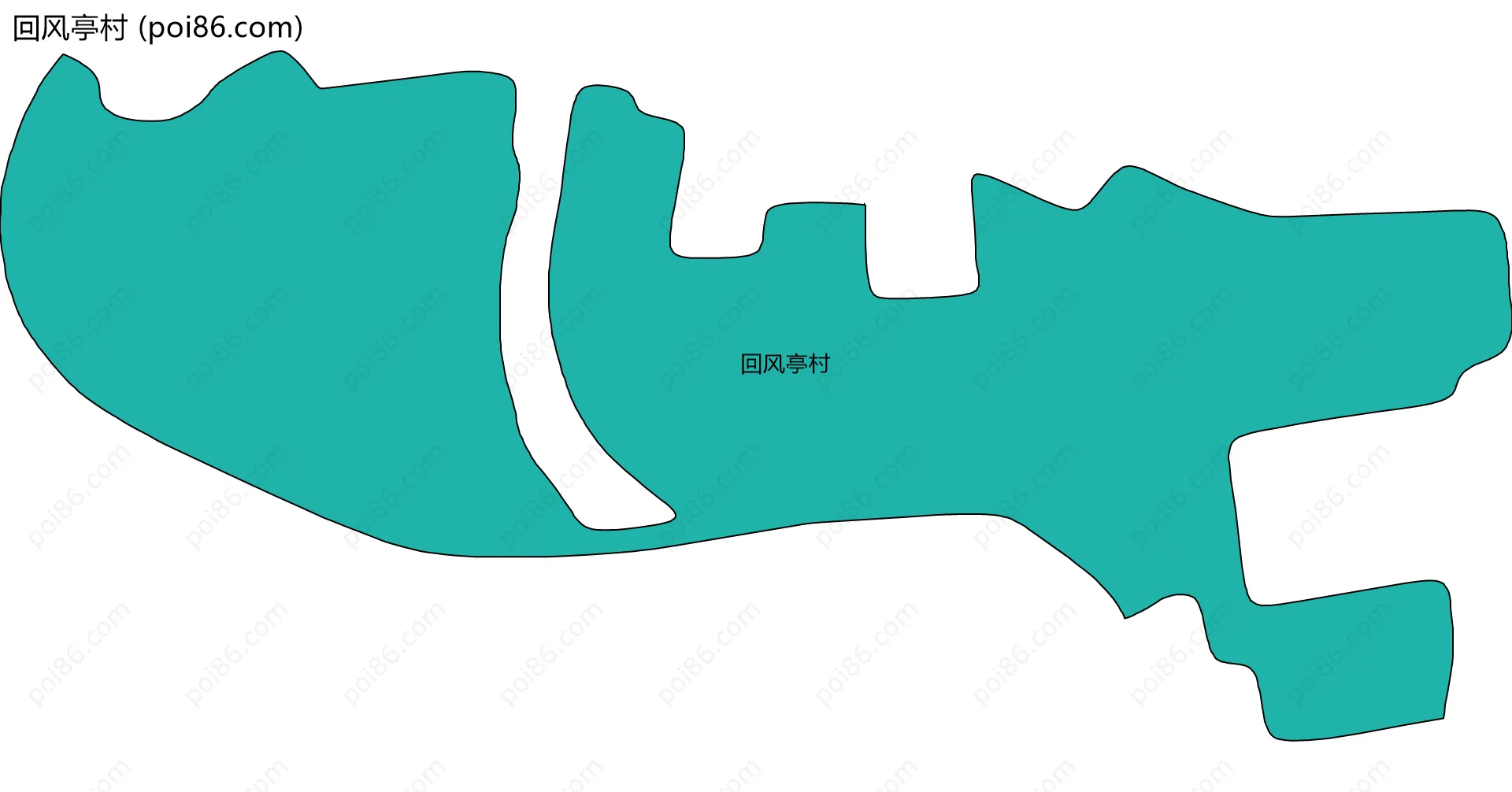 回风亭村边界地图