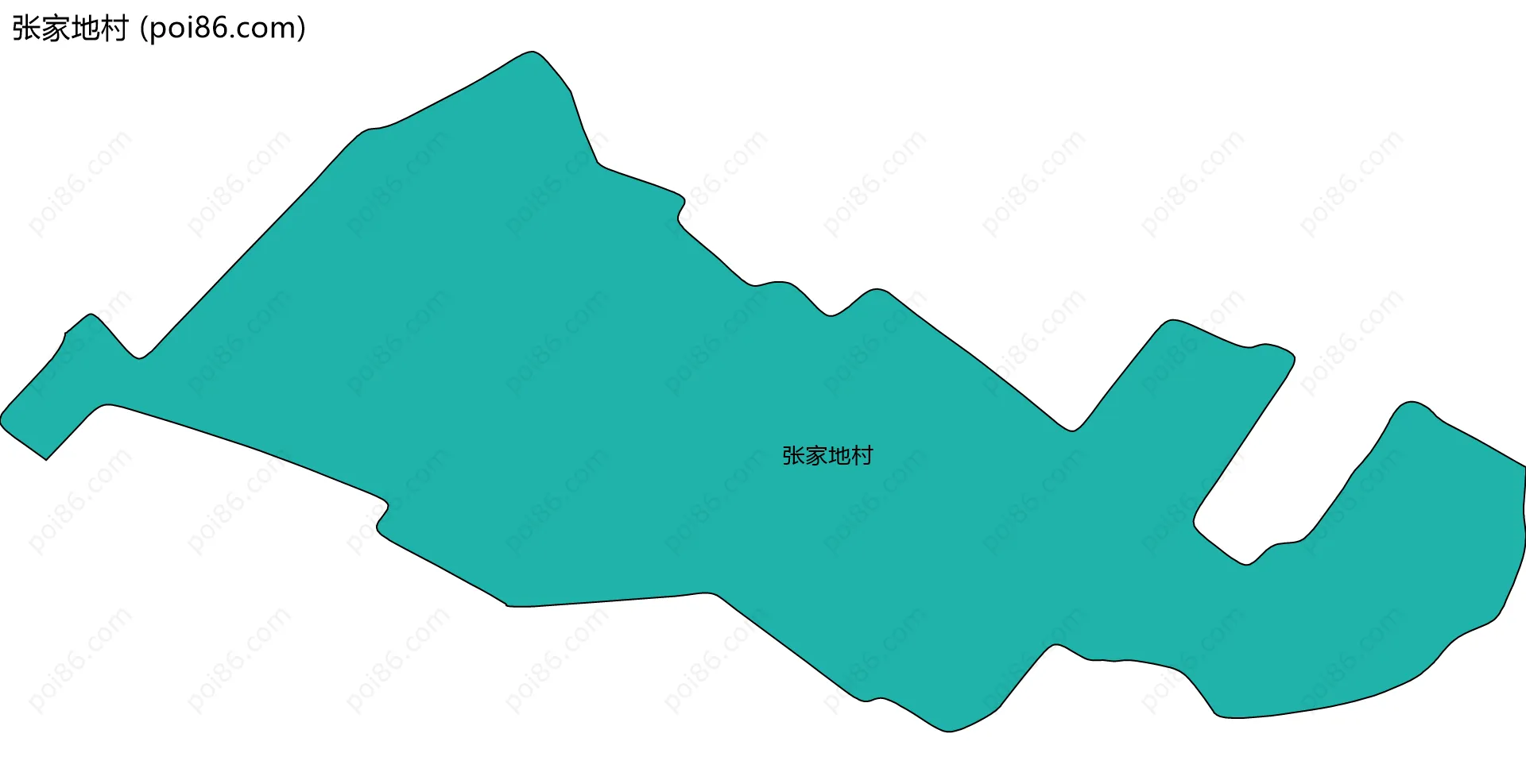 张家地村边界地图