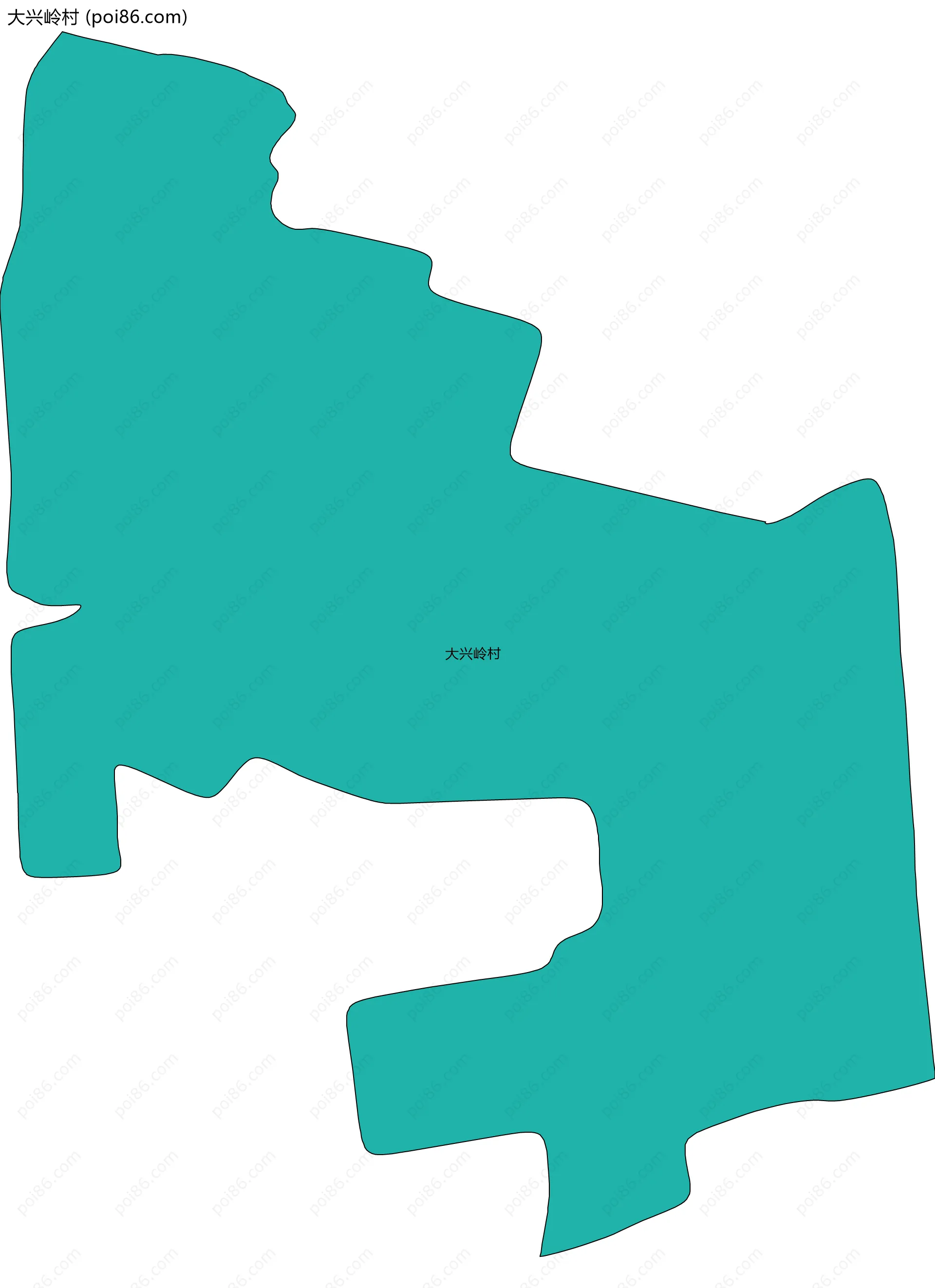 大兴岭村边界地图